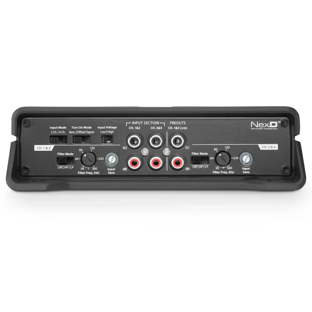 JL Audio JD400/4 JD Series 4 Channel Amp Full Range Class D Amplifier 400w RMS - Image 3