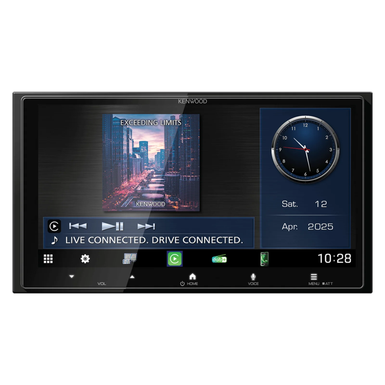 Kenwood DMX7525DABS Wireless Apple CarPlay Android Auto DAB Bluetooth Car Stereo - Image 3