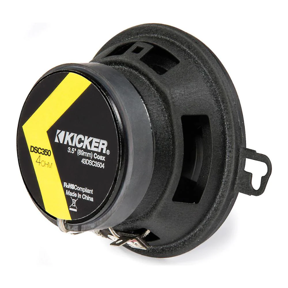 Kicker 43DSC3504 DS Series 3.5" 9cm 2 Way Car Door Dash Coaxial Speakers 20w RMS - Image 5