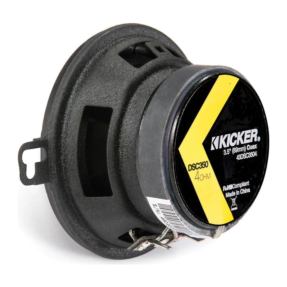 Kicker 43DSC3504 DS Series 3.5" 9cm 2 Way Car Door Dash Coaxial Speakers 20w RMS - Image 6