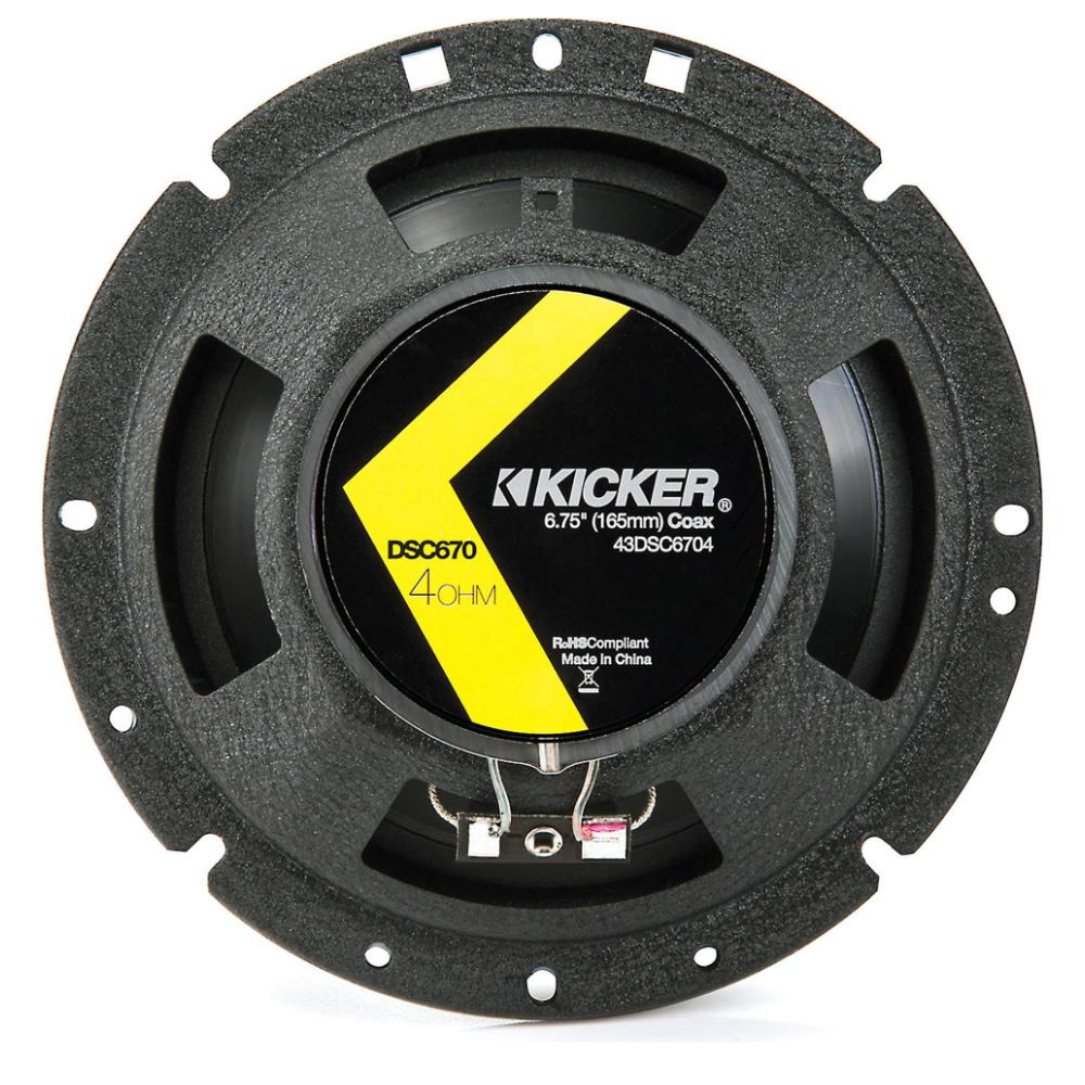 Kicker 43DSC6704 DS Series 6.75" 16.5cm 2 Way Car Door Coaxial Speakers 60w RMS - Image 10