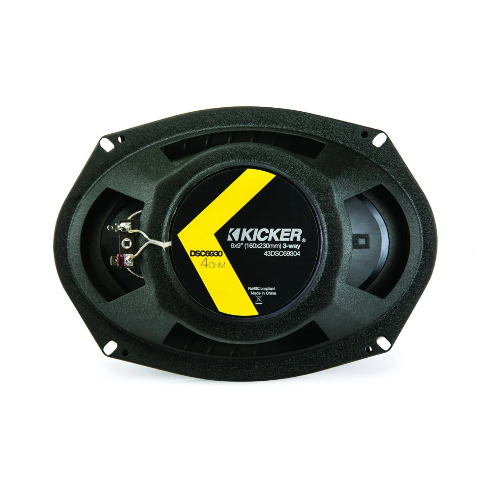 Kicker 43DSC69304 DS Series 6x9 Inch 2 Way Car Door Coaxial Speakers 90w RMS - Image 4