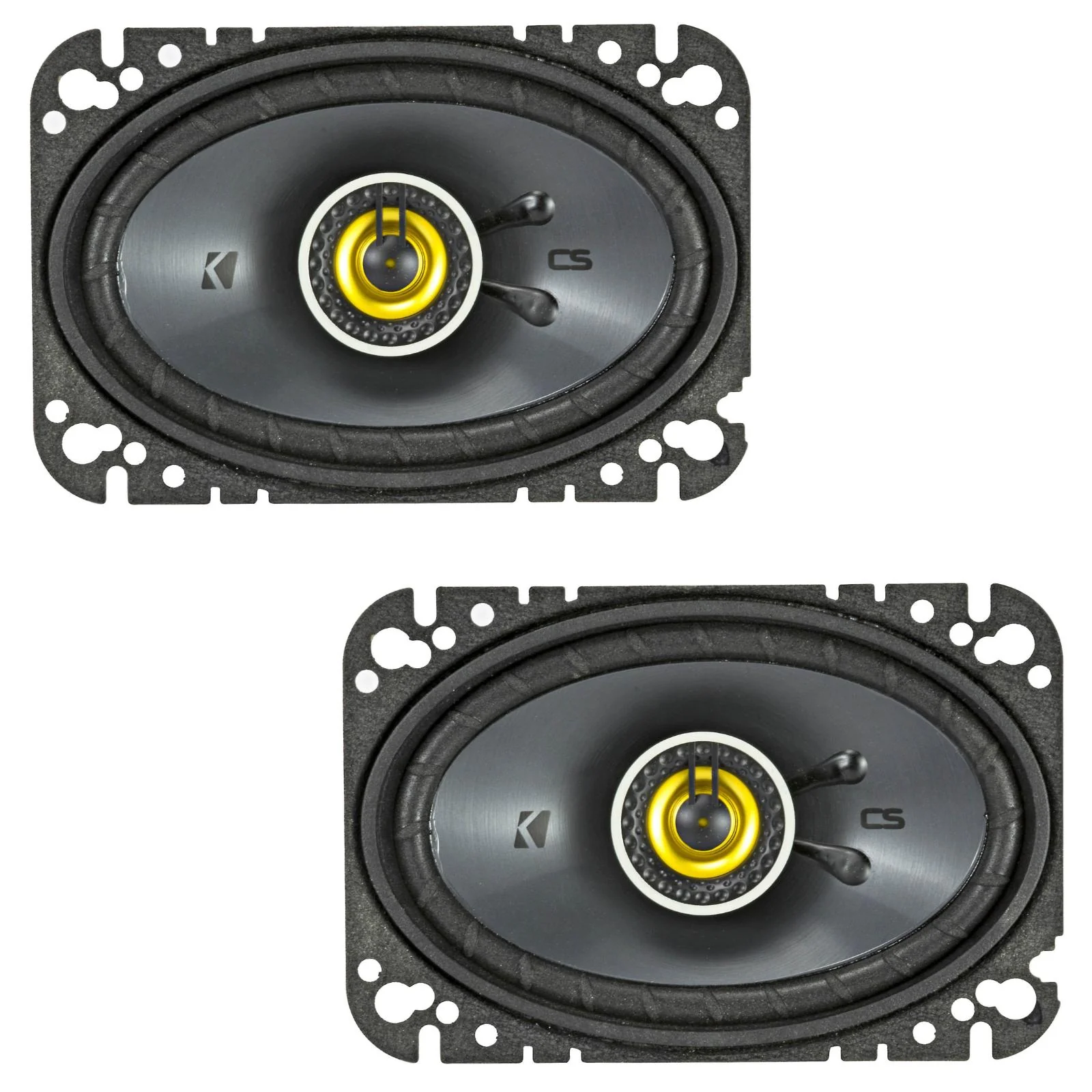 Kicker 46CSC464 CS Series 4x6" 2 Way Car Door Dash Coaxial Speakers 50w RMS Pair