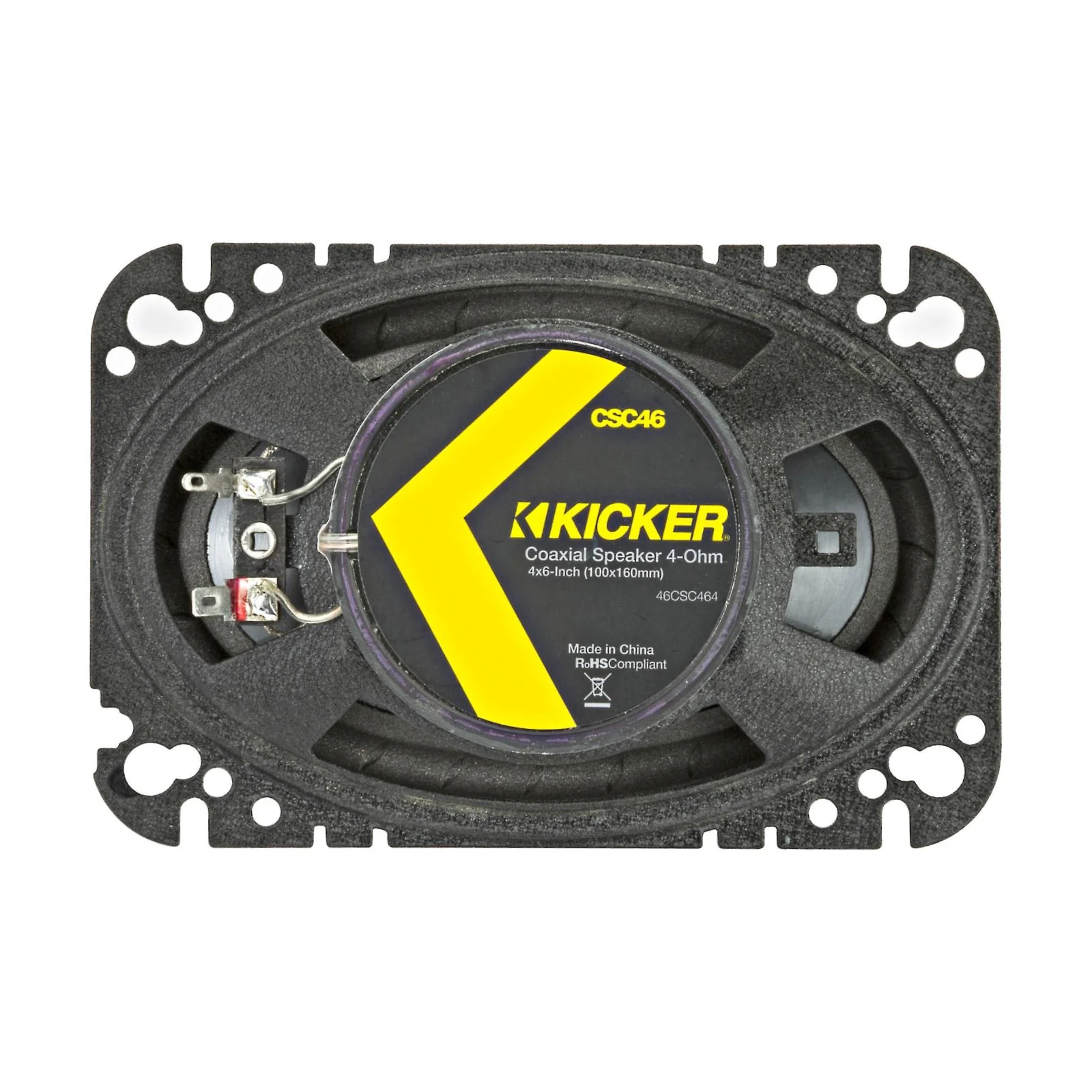 Kicker 46CSC464 CS Series 4x6" 2 Way Car Door Dash Coaxial Speakers 50w RMS Pair - Image 3