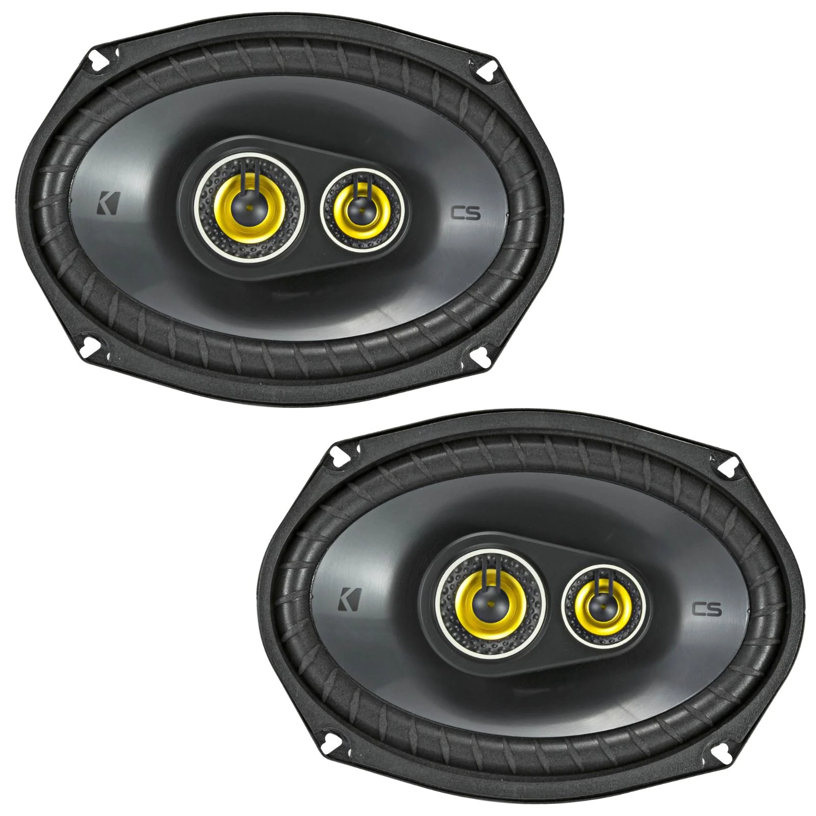 Kicker 46CSC6934 CS Series 6x9" 3 Way Car Parcel Shelf Coaxial Speakers 150w RMS