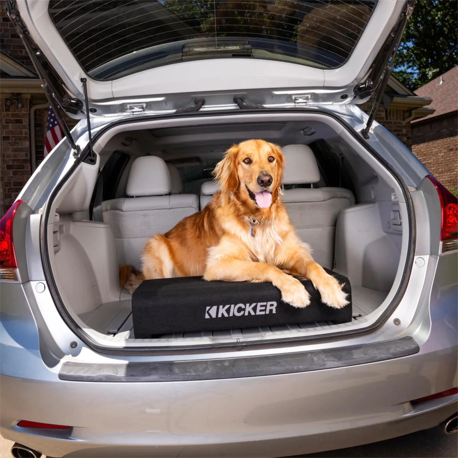 Kicker 48TRTP102 Sub 10 Inch Down Firing Subwoofer Loaded Enclosure 400w RMS - Image 5