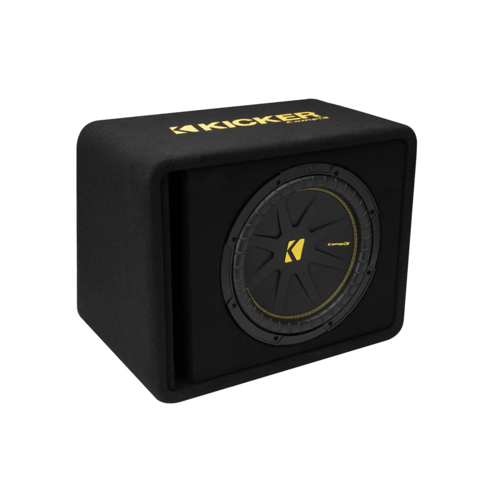 Kicker 50VCWC124 Sub 12 Inch CompC Ported Loaded Subwoofer Enclosure 300w 4ohm