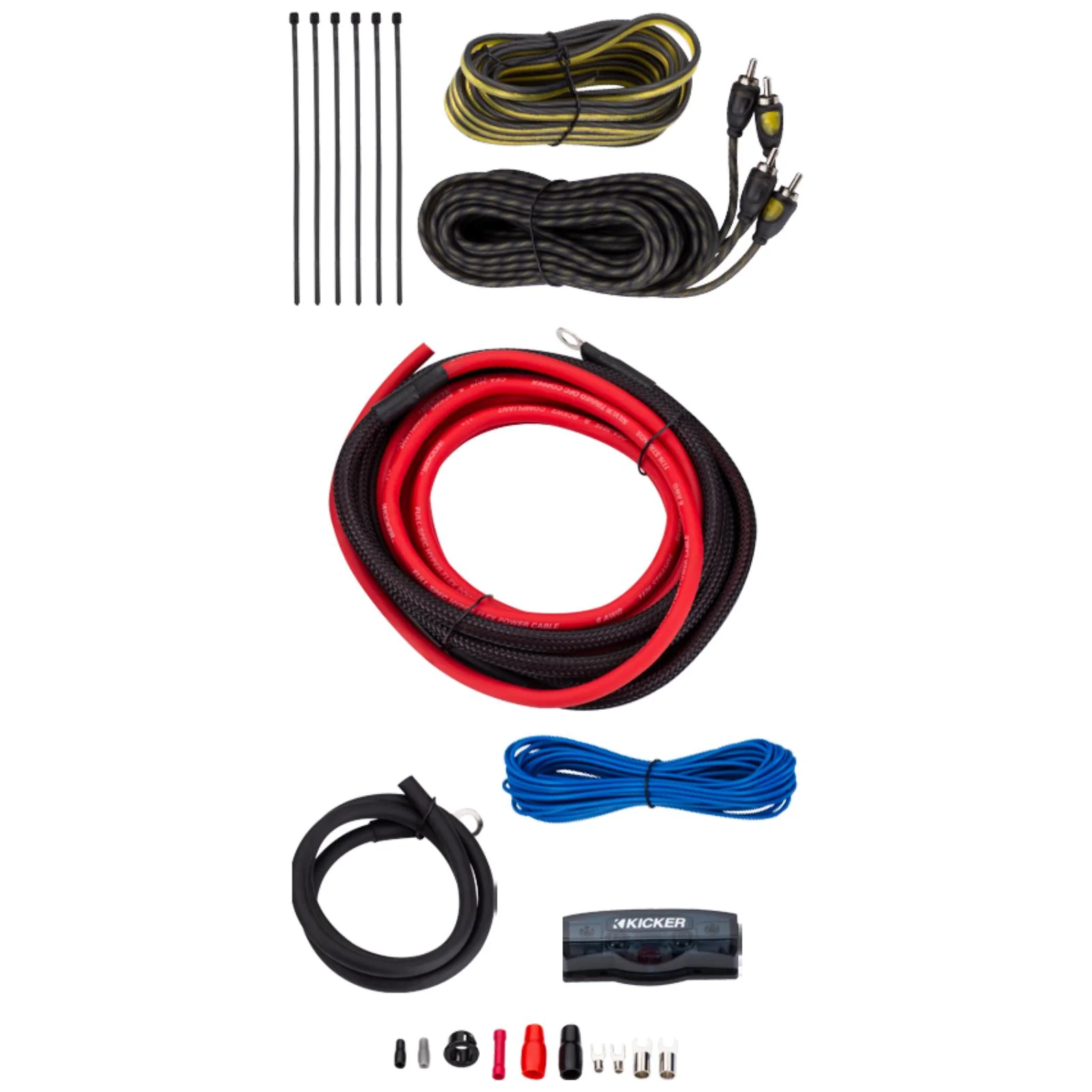 Kicker Amplifier Wiring Kit OFC Oxygen Free Copper 6 AWG V Series Car Amp 47VK6 - Image 2