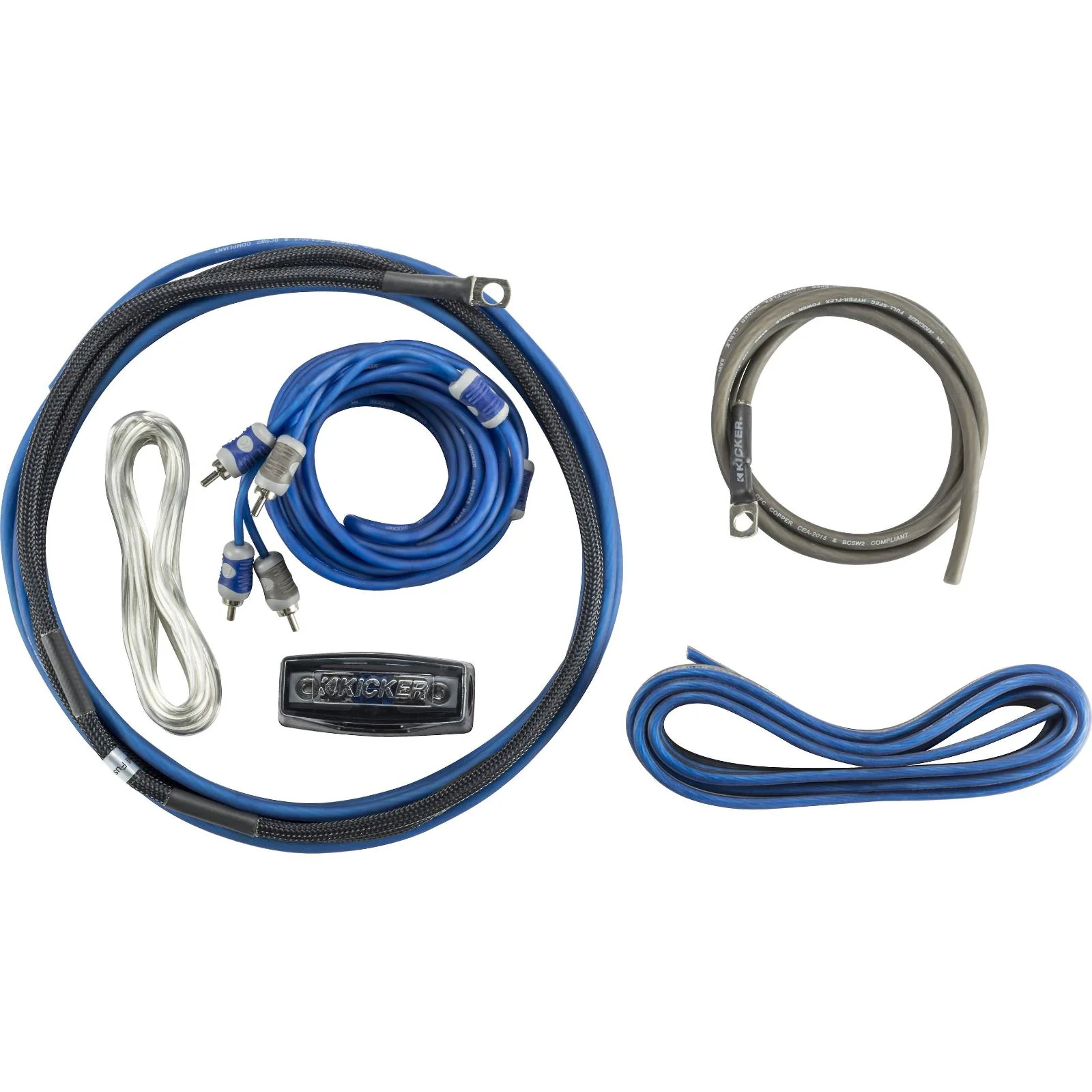 Kicker Amplifier Wiring Kit OFC Oxygen Free Copper 8 AWG C Series Car Amp 46CK8 - Image 2