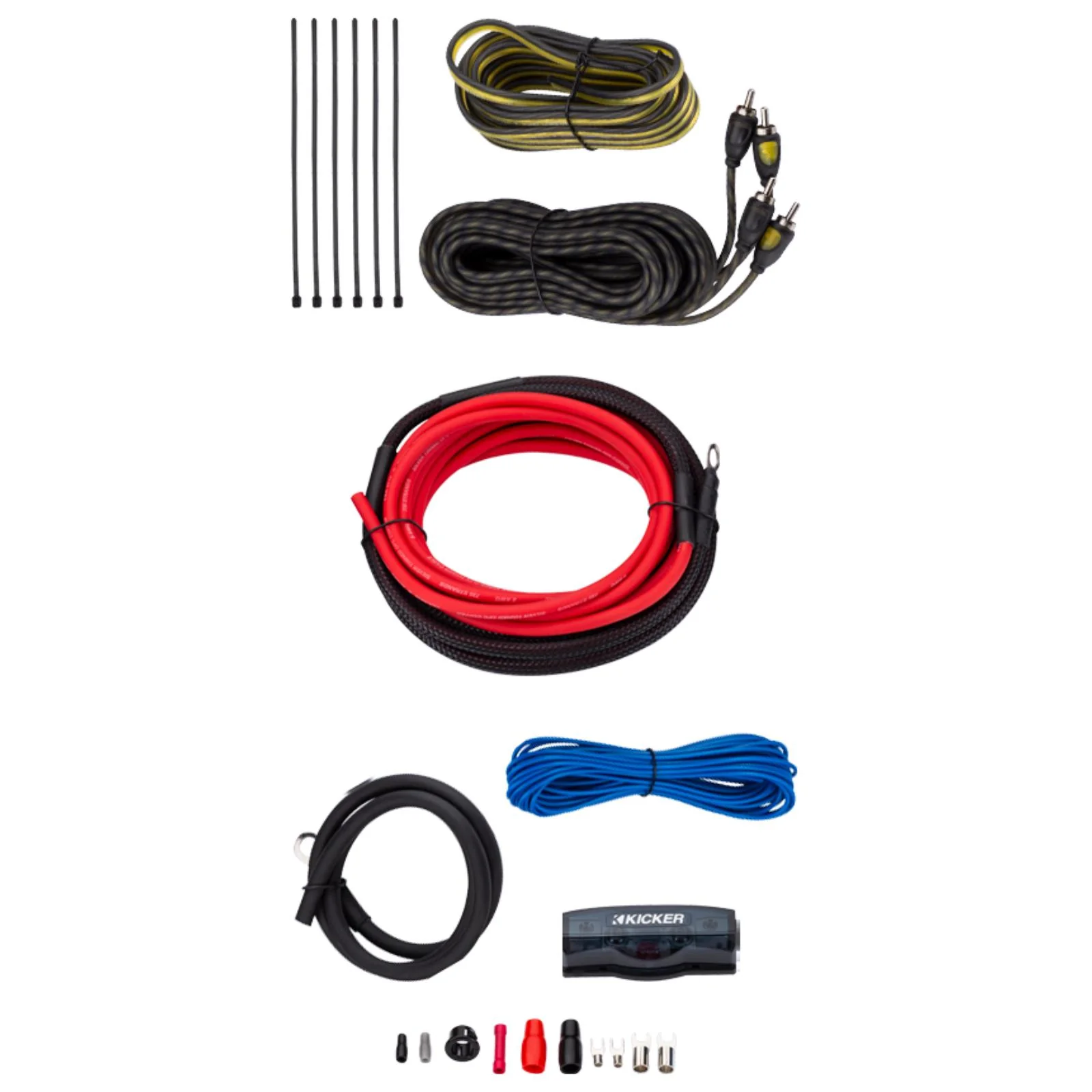 Kicker Amplifier Wiring Kit OFC Oxygen Free Copper 8 AWG V Series Car Amp 47VK8 - Image 2