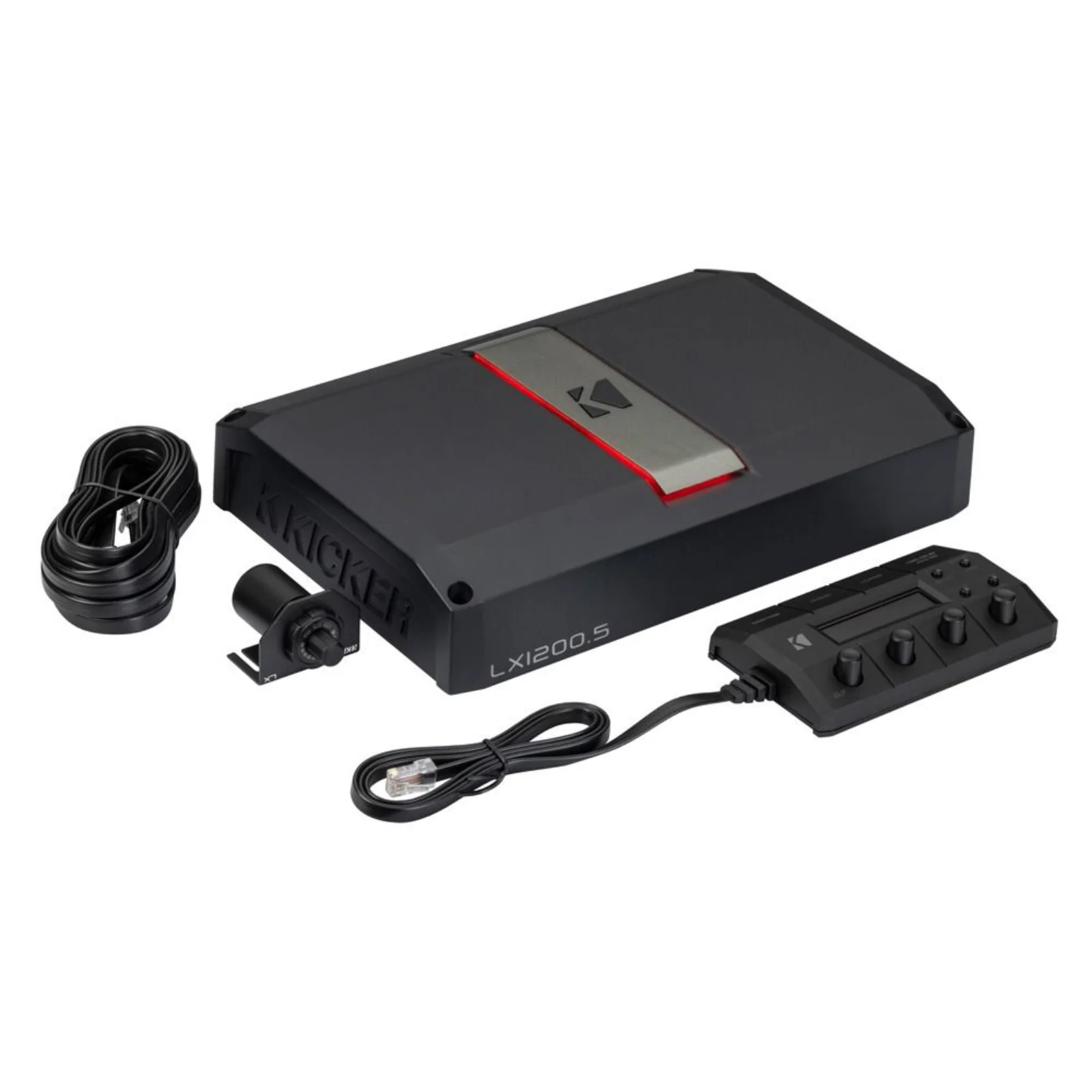 Kicker LX1200.5 Amp 5 Channel Car Amplifier with DSP Features & LX Controller - Image 2