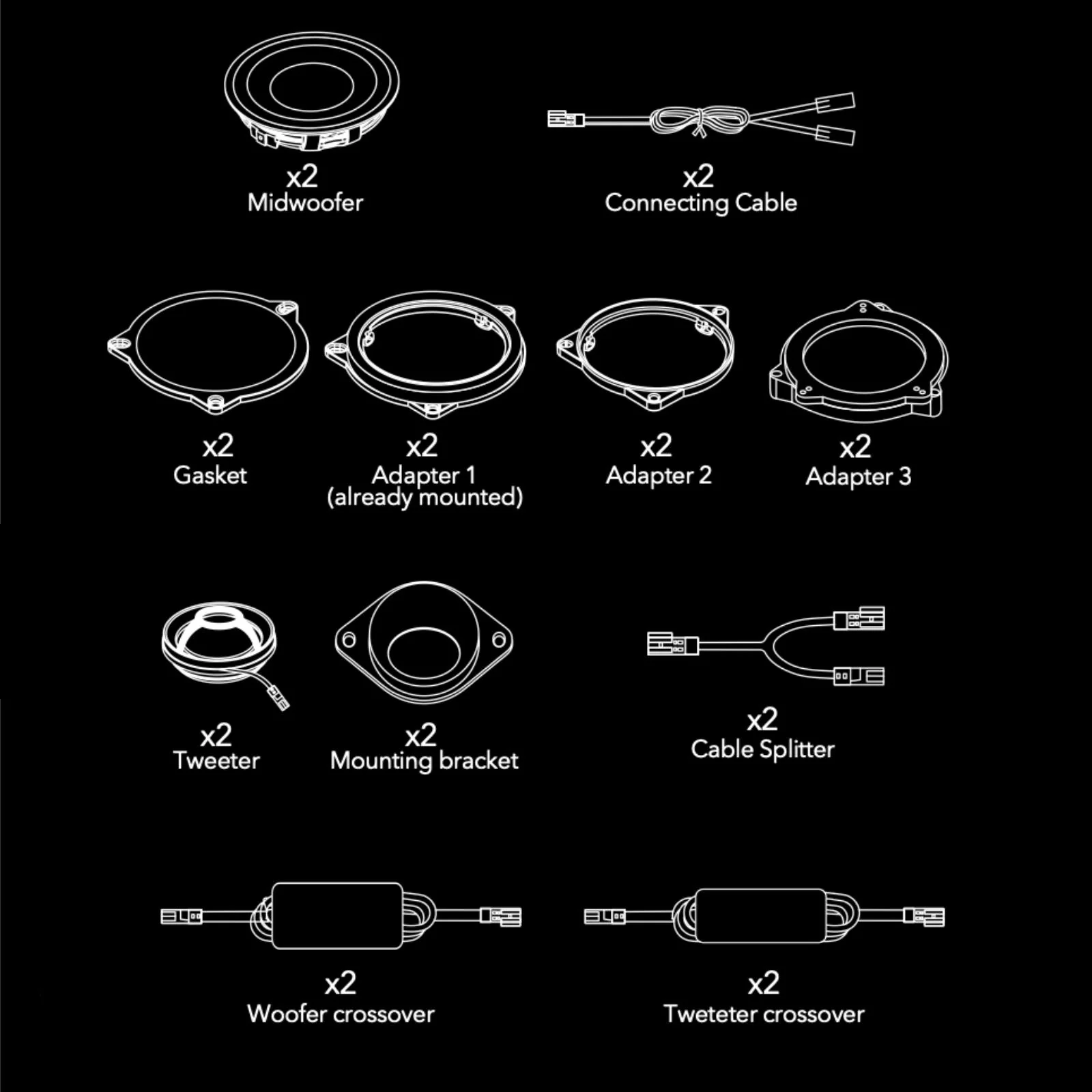 Morel BMW Integration Reference IR-BMW42 2 Way Plug & Play Component Speakers - Image 11