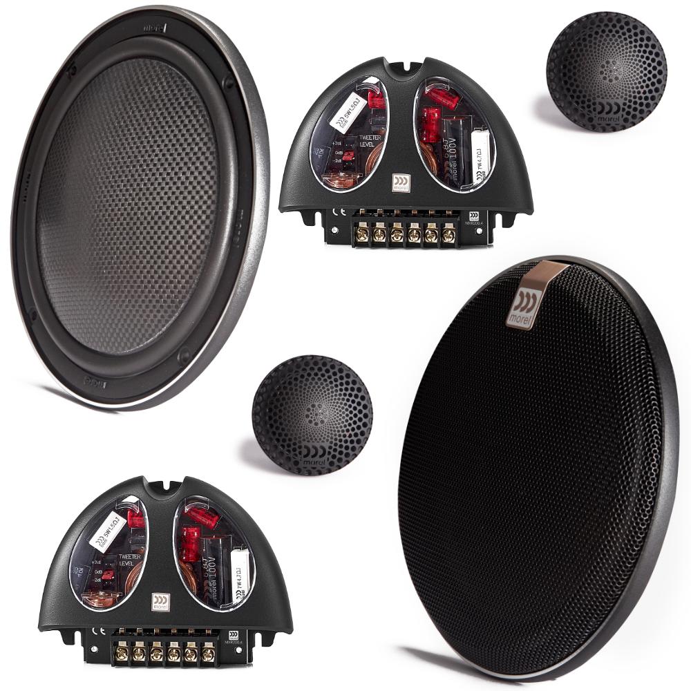 Morel Virtus Nano Carbon 62 2 Way Shallow Mount Component Speakers 100w RMS
