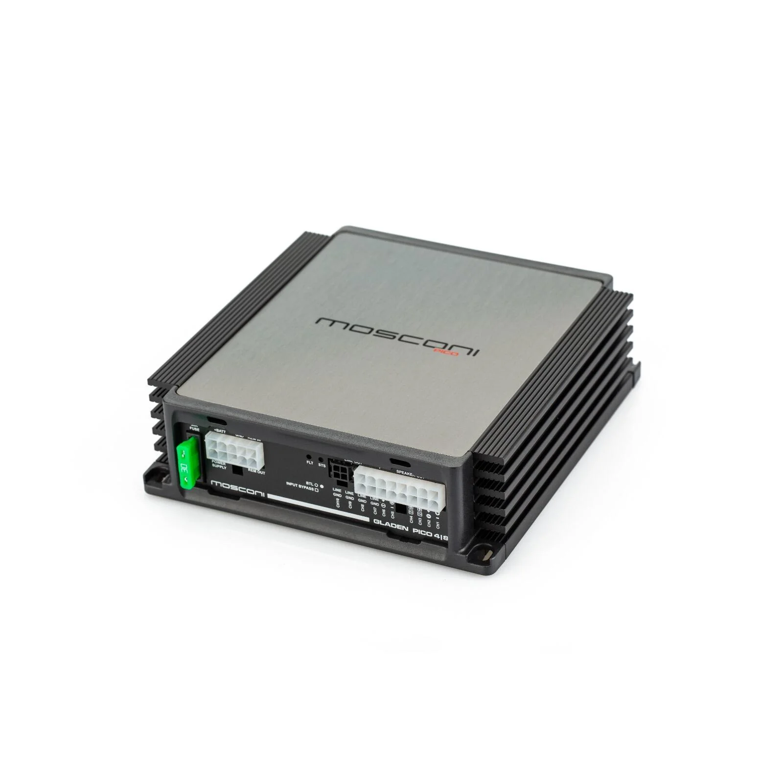 Mosconi Pico 4 | 8 DSP Amp 4 Channel Amplifier with 8 Channel DSP Up to 460w