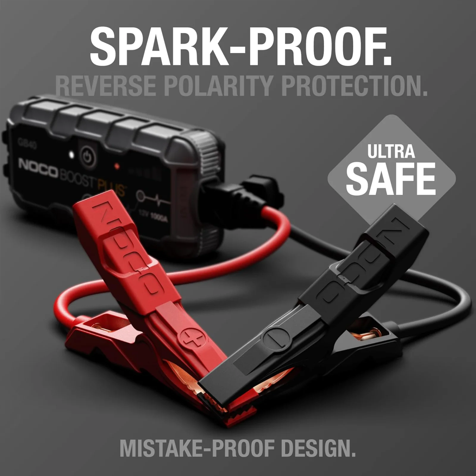 NOCO Boost GB40 1000A UltraSafe Jump Starter Power Pack 12V Car Battery Booster - Image 3