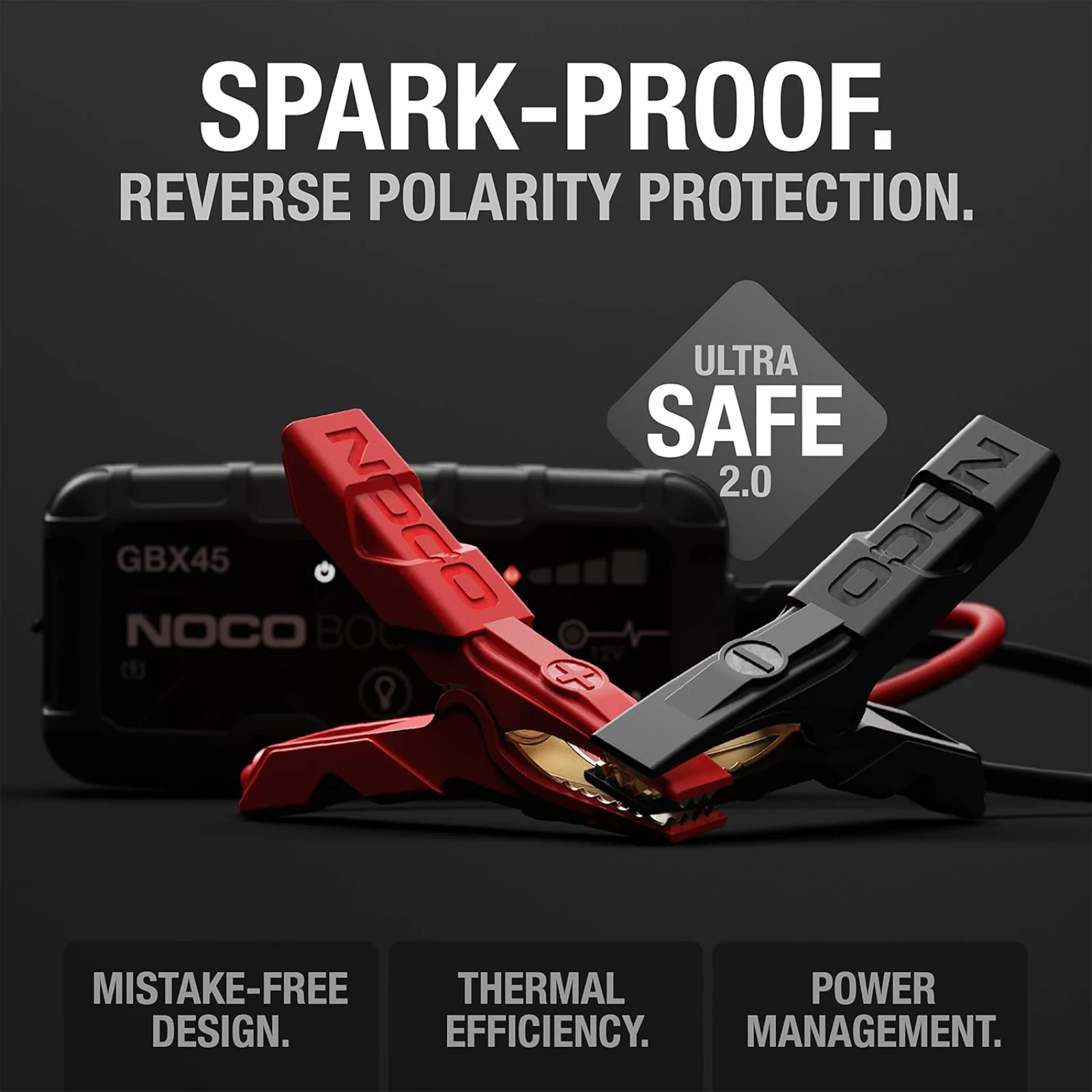 NOCO Boost X GBX45 1250A UltraSafe Jump Starter Power Pack 12V Battery Booster - Image 6
