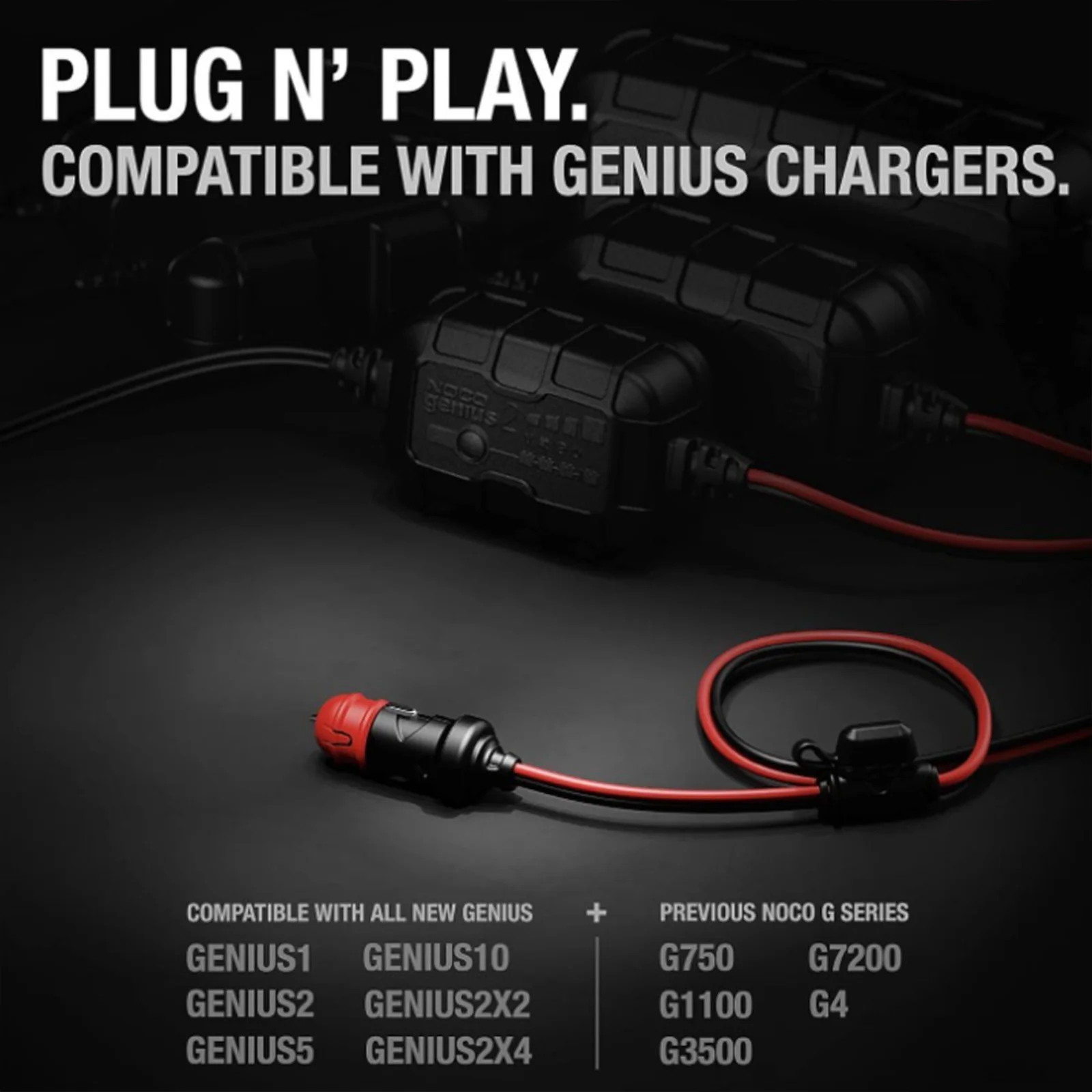 NOCO GC003 X-Connect 12V Male Plug for Genius 1 2 5 10 2X2 2X4 & G Series - Image 2