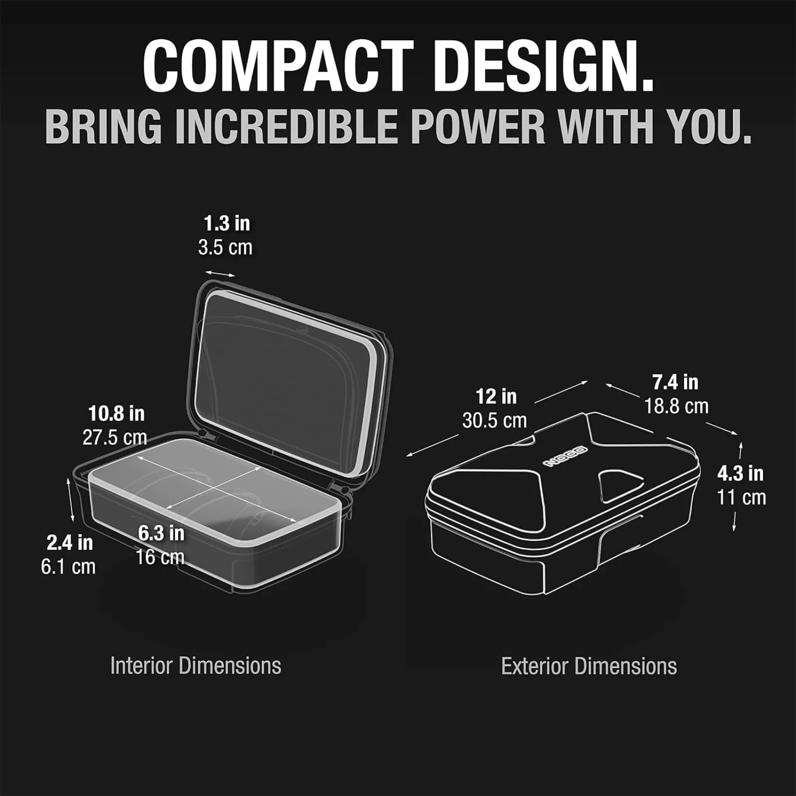 NOCO GC040 Universal EVA Protective Case for Genius 1 2 5 10 Battery Chargers - Image 7