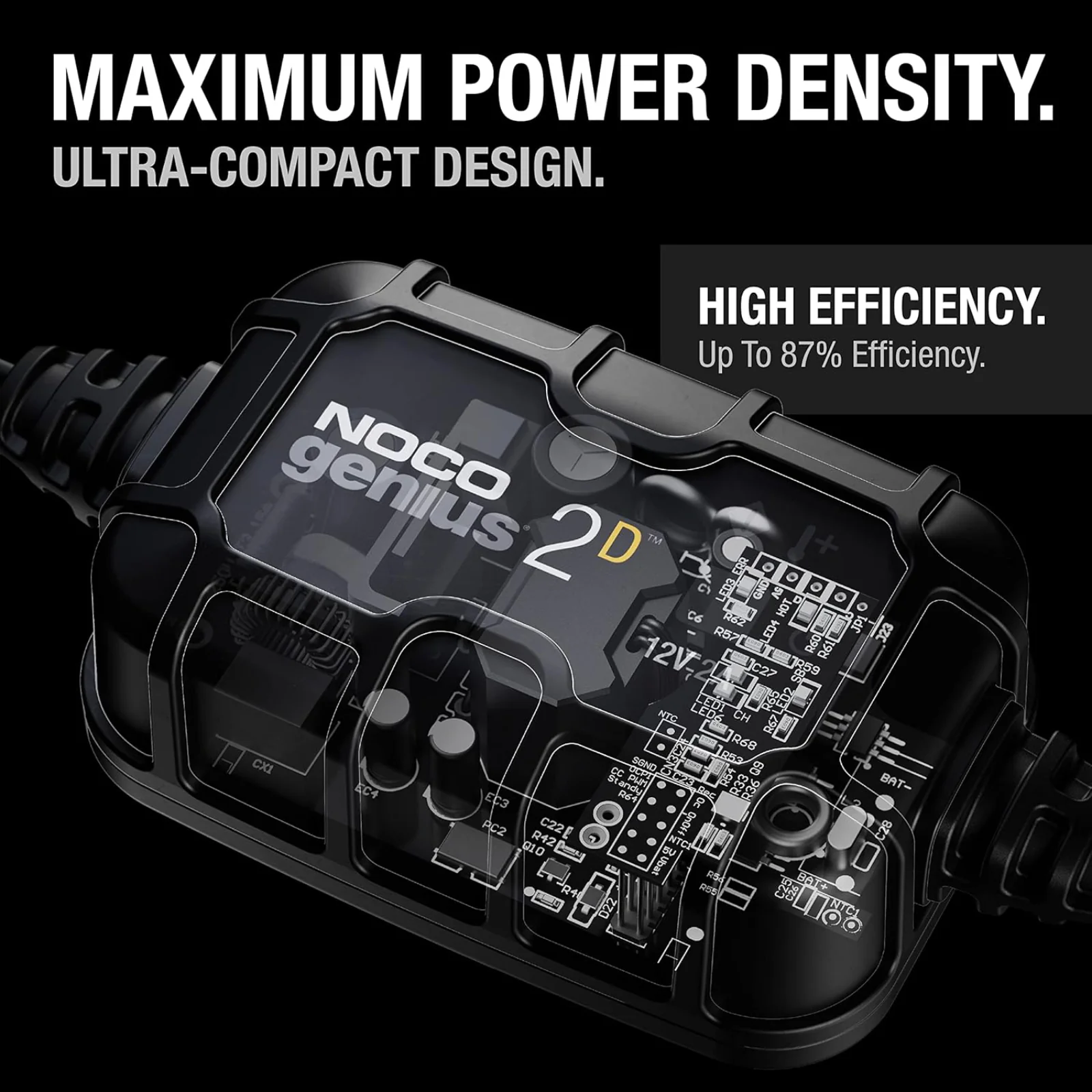 NOCO Genius2D 6V/12V 2A Direct Mount Battery Trickle Charger Maintainer - Image 4