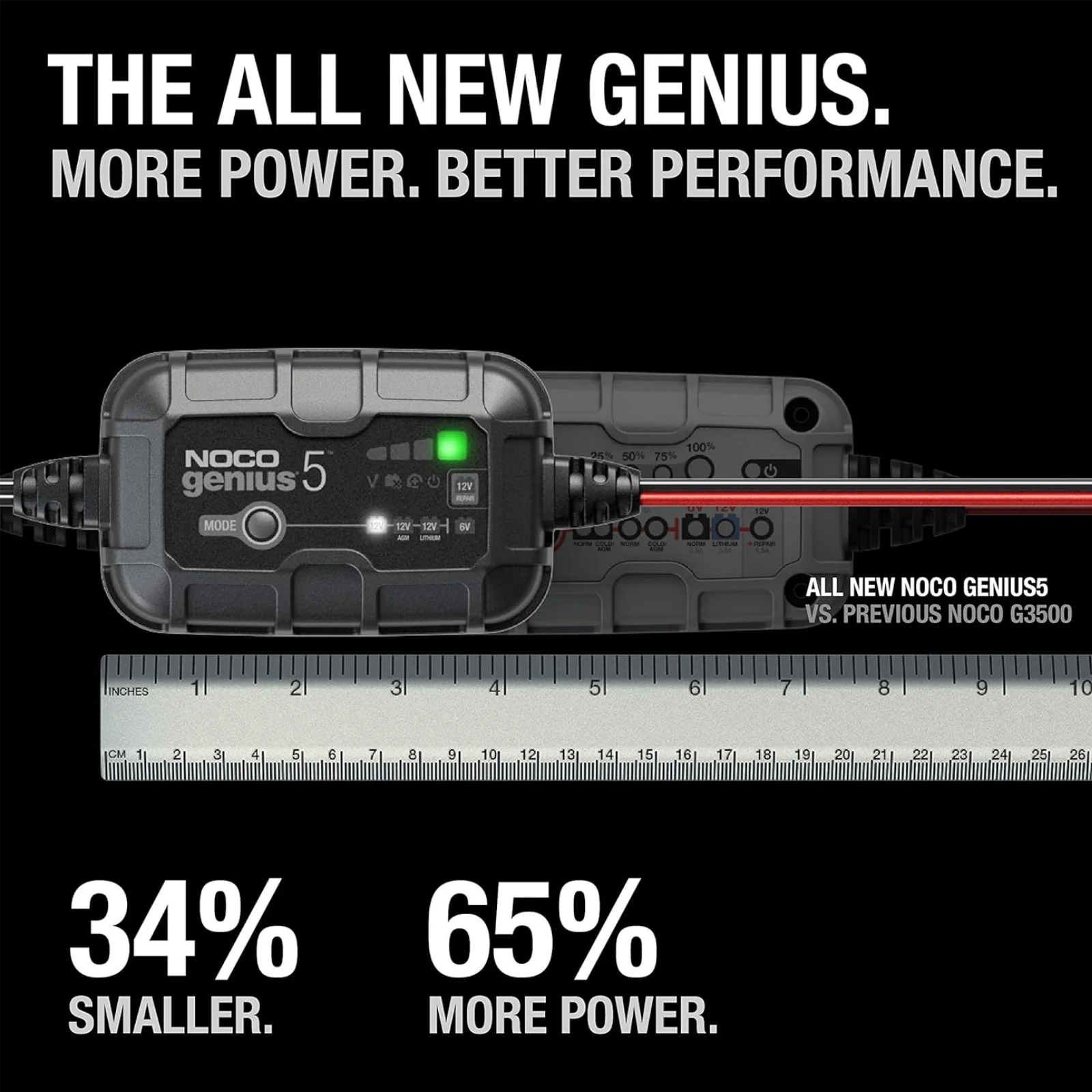 NOCO Genius5 6V/12V 5A Smart Battery Trickle Charger Maintainer Desulfator - Image 7