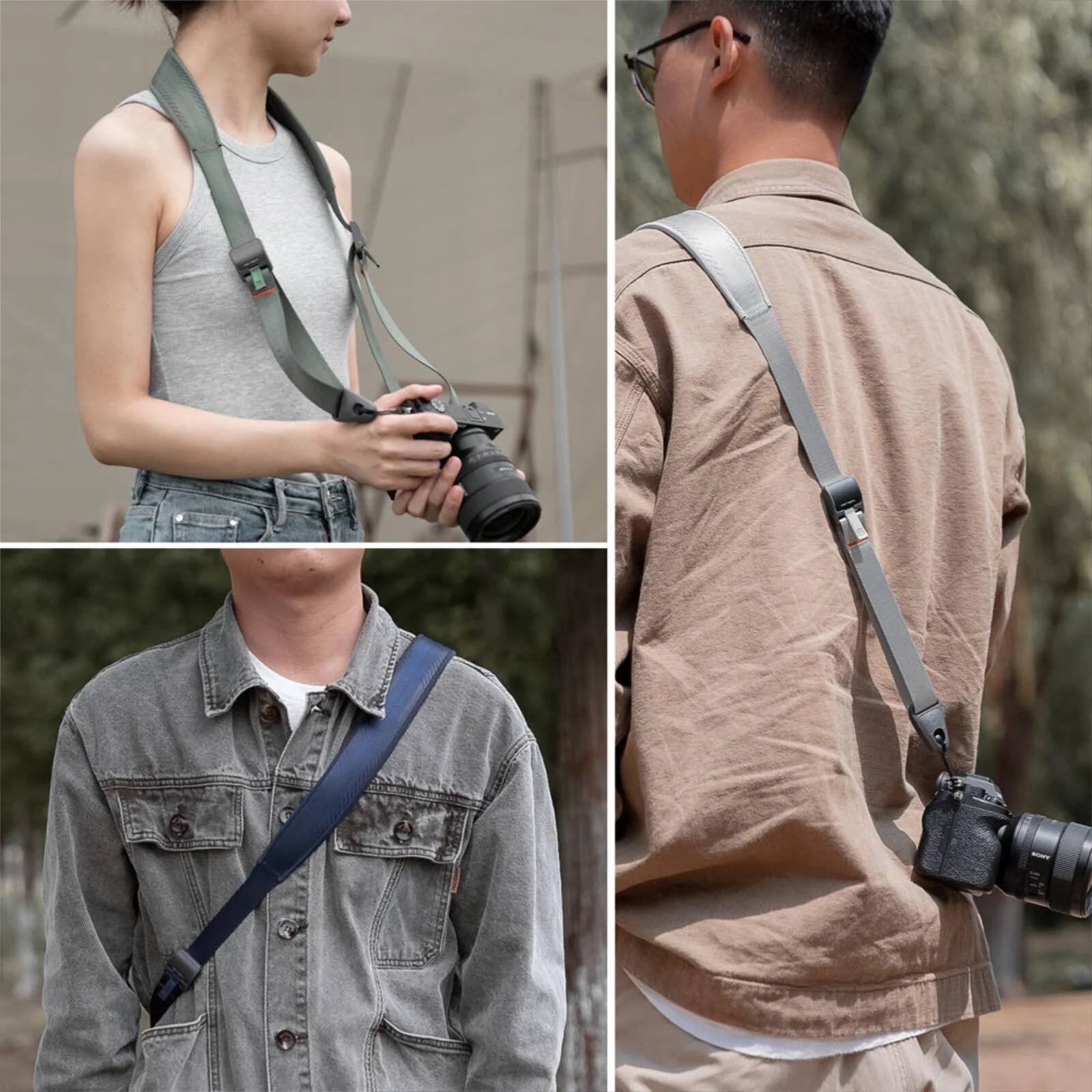PGYTECH Camera Shoulder Strap Adjustable Sling Quick Release Buckles Night Black - Image 3