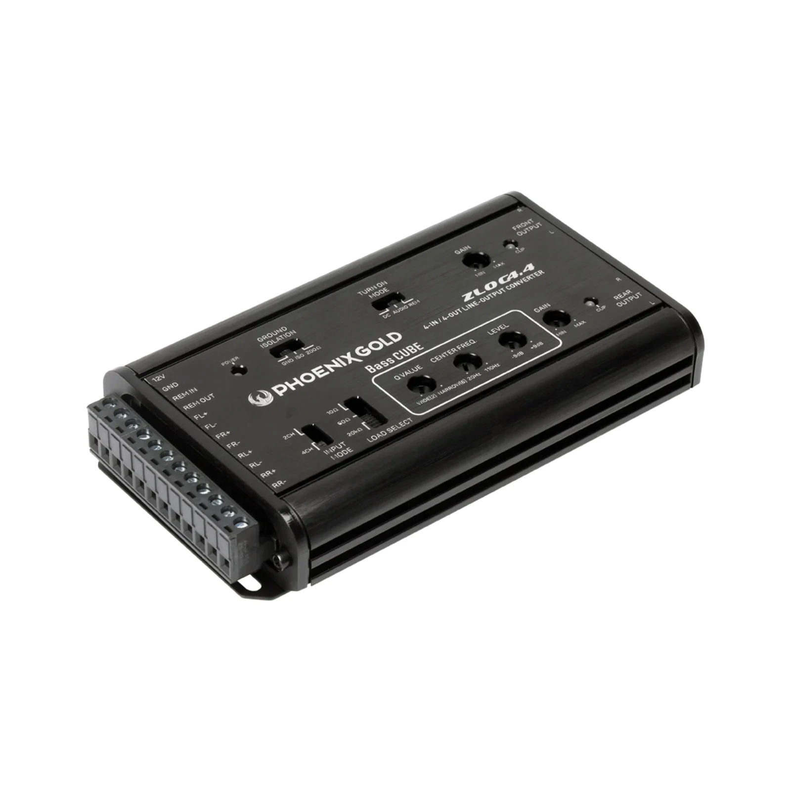 Phoenix Gold ZLOC4.4 ZD Series 4 Channel Converter Including Bass Cube - Image 2