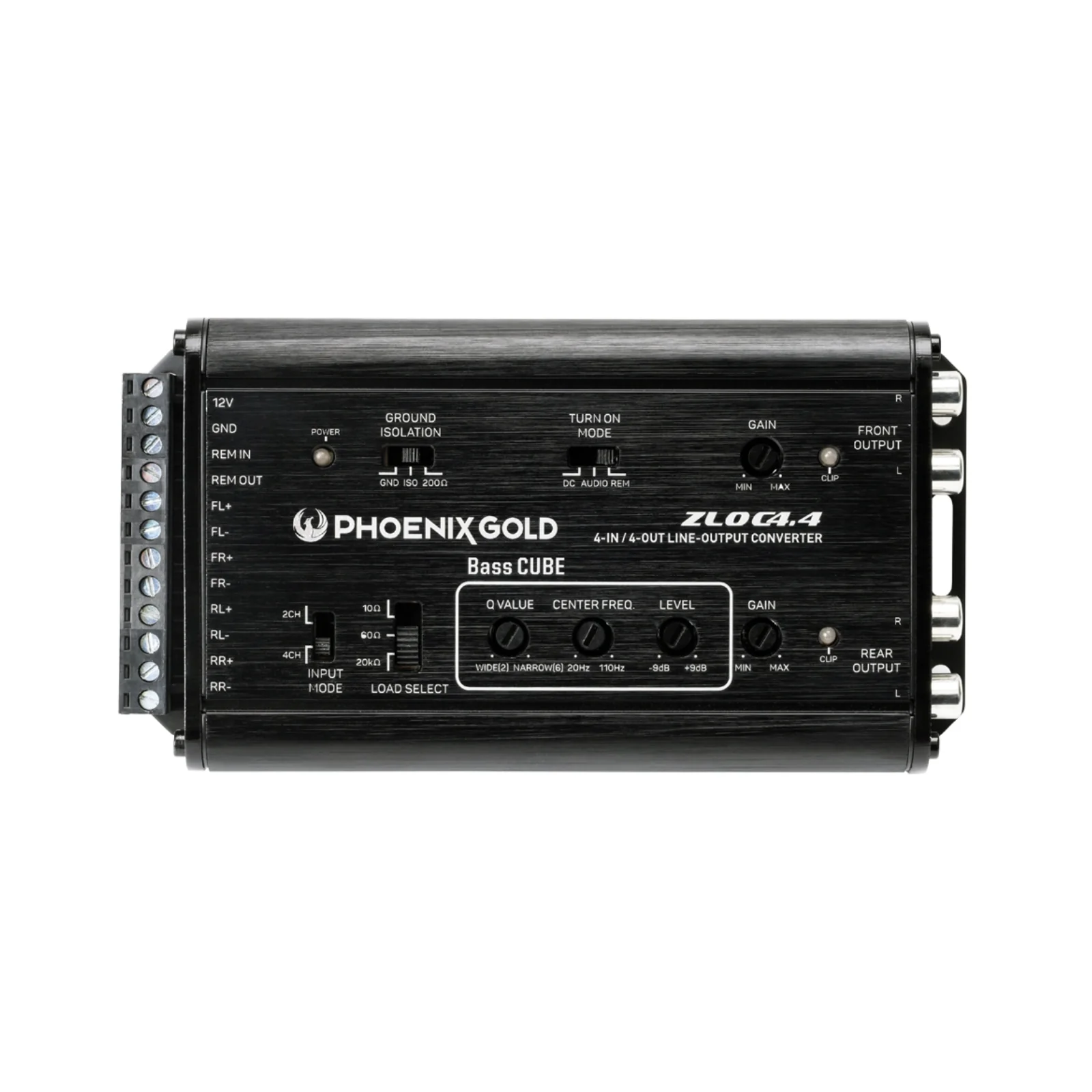 Phoenix Gold ZLOC4.4 ZD Series 4 Channel Converter Including Bass Cube - Image 3