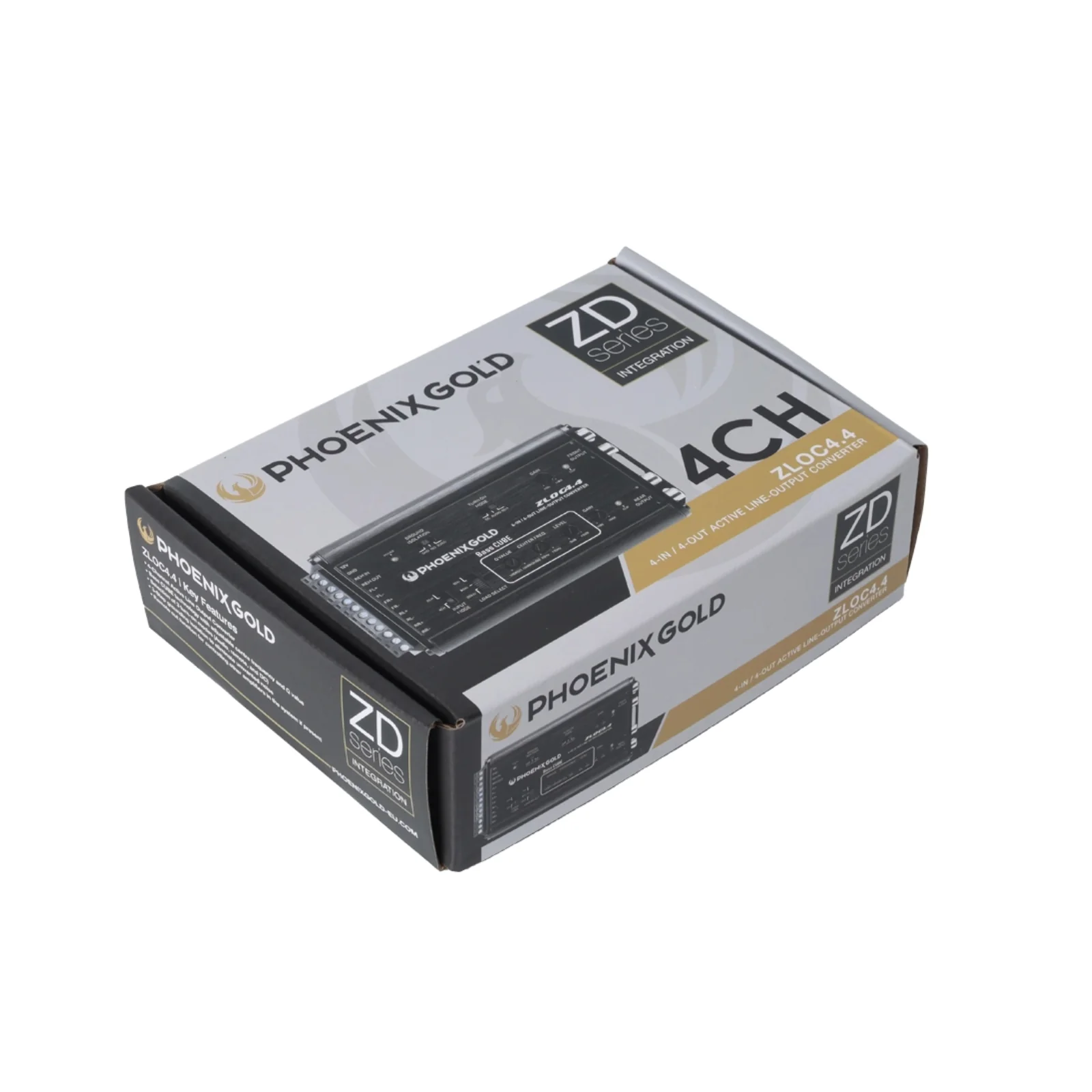 Phoenix Gold ZLOC4.4 ZD Series 4 Channel Converter Including Bass Cube - Image 7