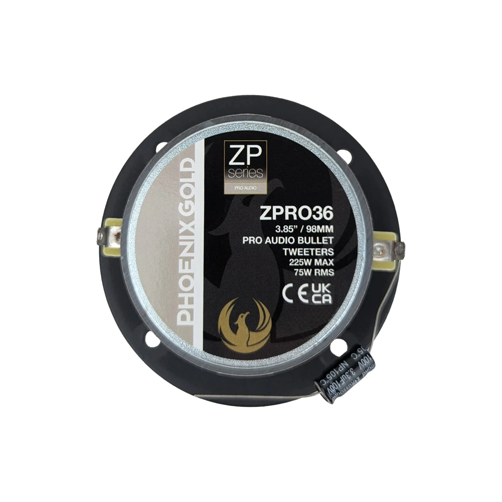 Phoenix Gold ZP Series ZPRO36 3.8 Inch Pro Audio Tweeter 75w RMS Pair - Image 5