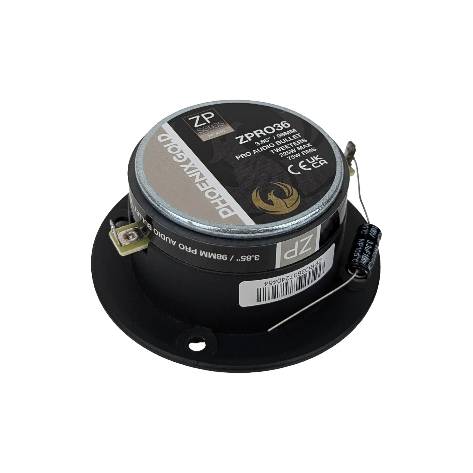Phoenix Gold ZP Series ZPRO36 3.8 Inch Pro Audio Tweeter 75w RMS Pair - Image 6