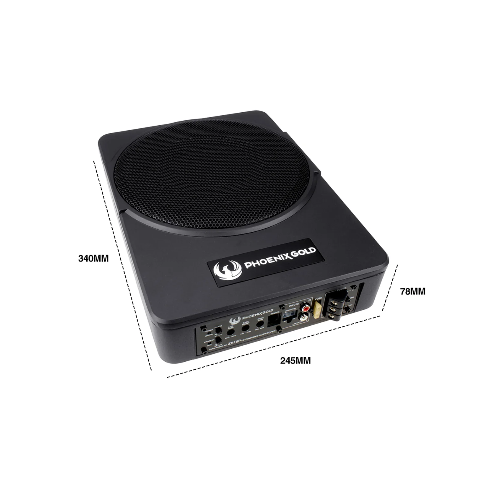 Phoenix Gold ZR10P ZR Series 10 Inch Sub Compact Underseat Subwoofer 200w RMS - Image 4