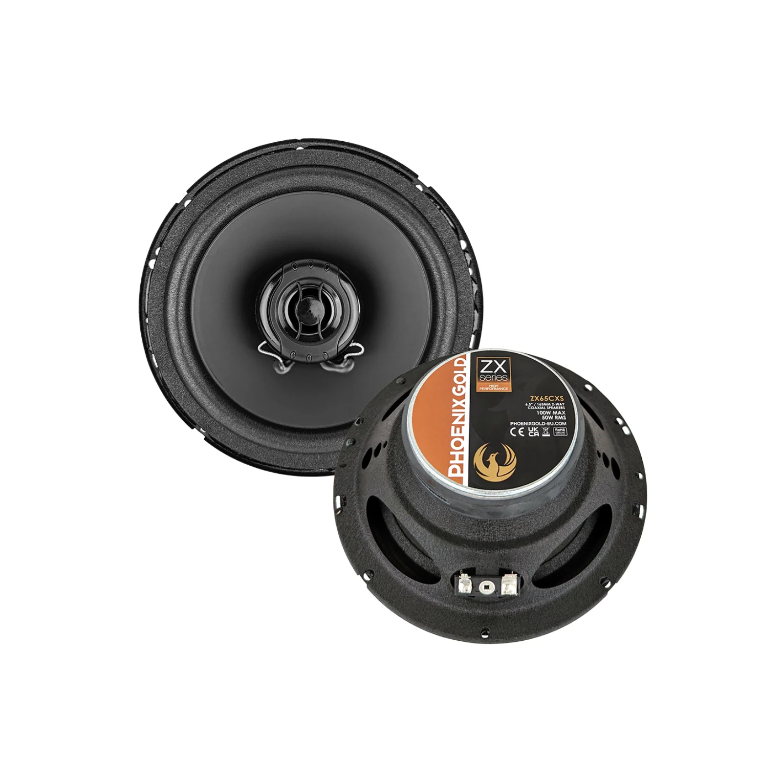 Phoenix Gold ZX65CXS 6.5 Inch 2 Way Coaxial Speakers with Grills 50w RMS Pair - Image 7