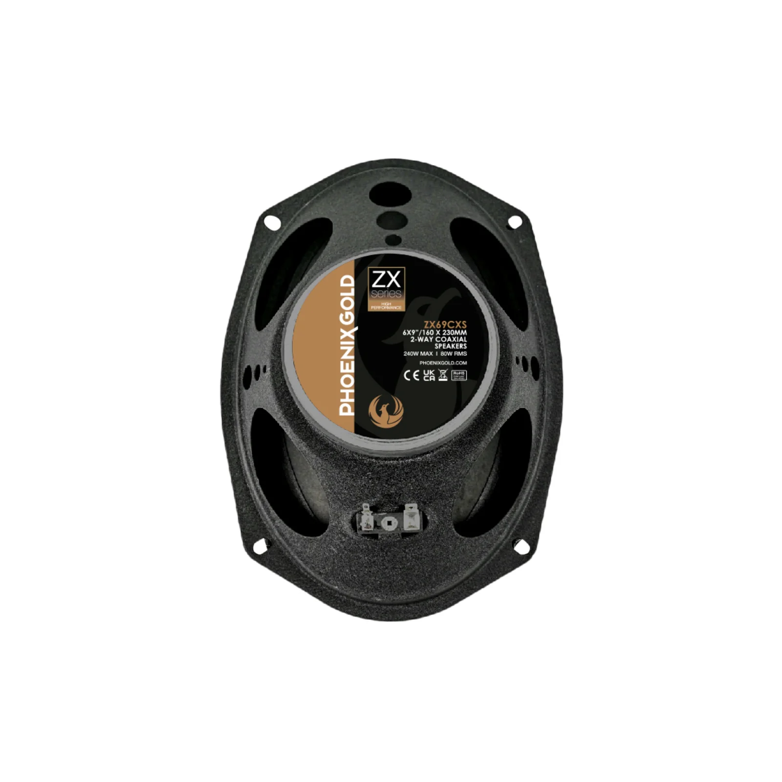 Phoenix Gold ZX69CXS ZX Series 6x9 Inch Car 2 Way Coaxial Speakers 80w RMS Pair - Image 5