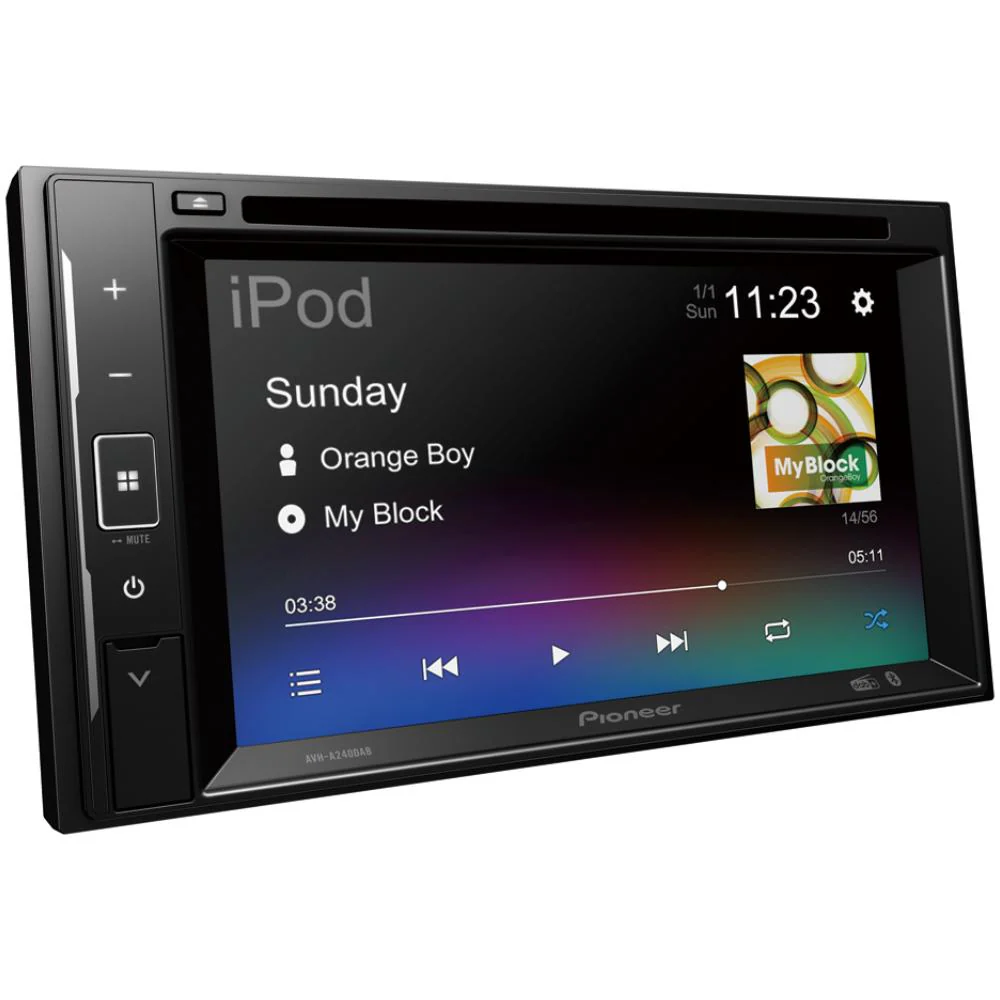 Pioneer AVH-A240DAB 6.2" CD DVD Double Din Bluetooth USB DAB Radio Car Stereo - Image 3