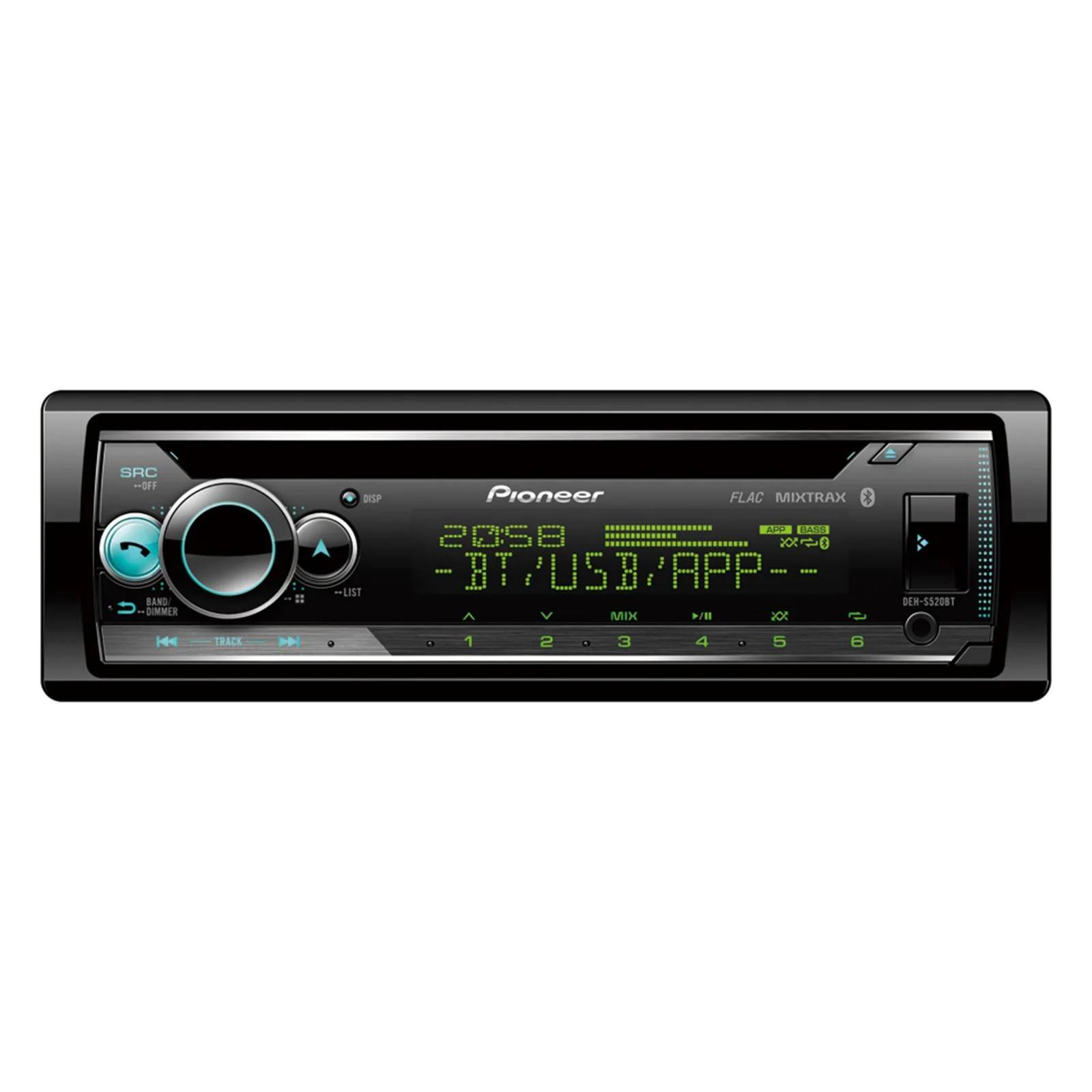 Pioneer DEH-S520BT CD Player Bluetooth Spotify USB AUX iPhone Car Radio Stereo