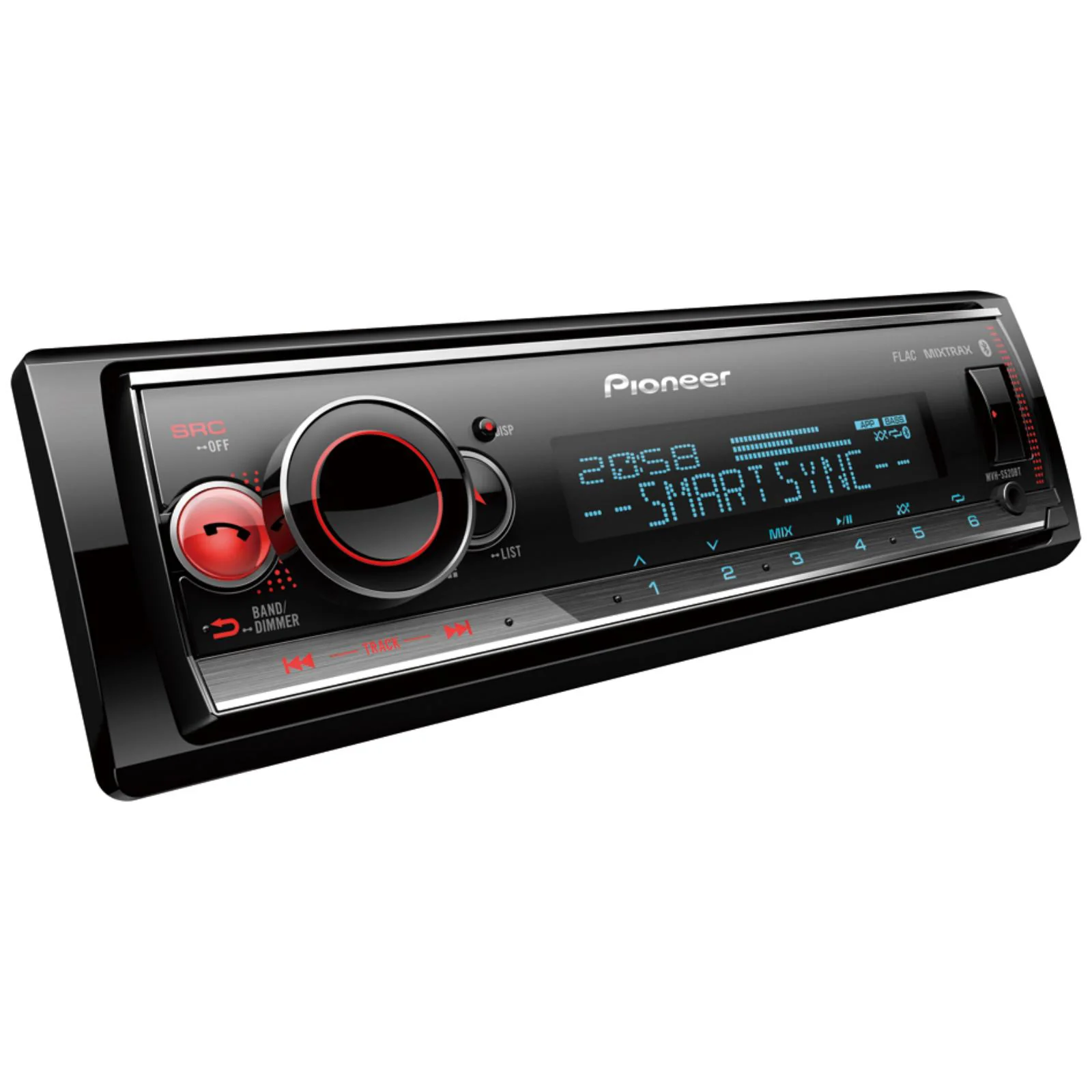 Pioneer MVH-S520BT Mechless Bluetooth Spotify USB AUX iPhone Car Radio Stereo - Image 2
