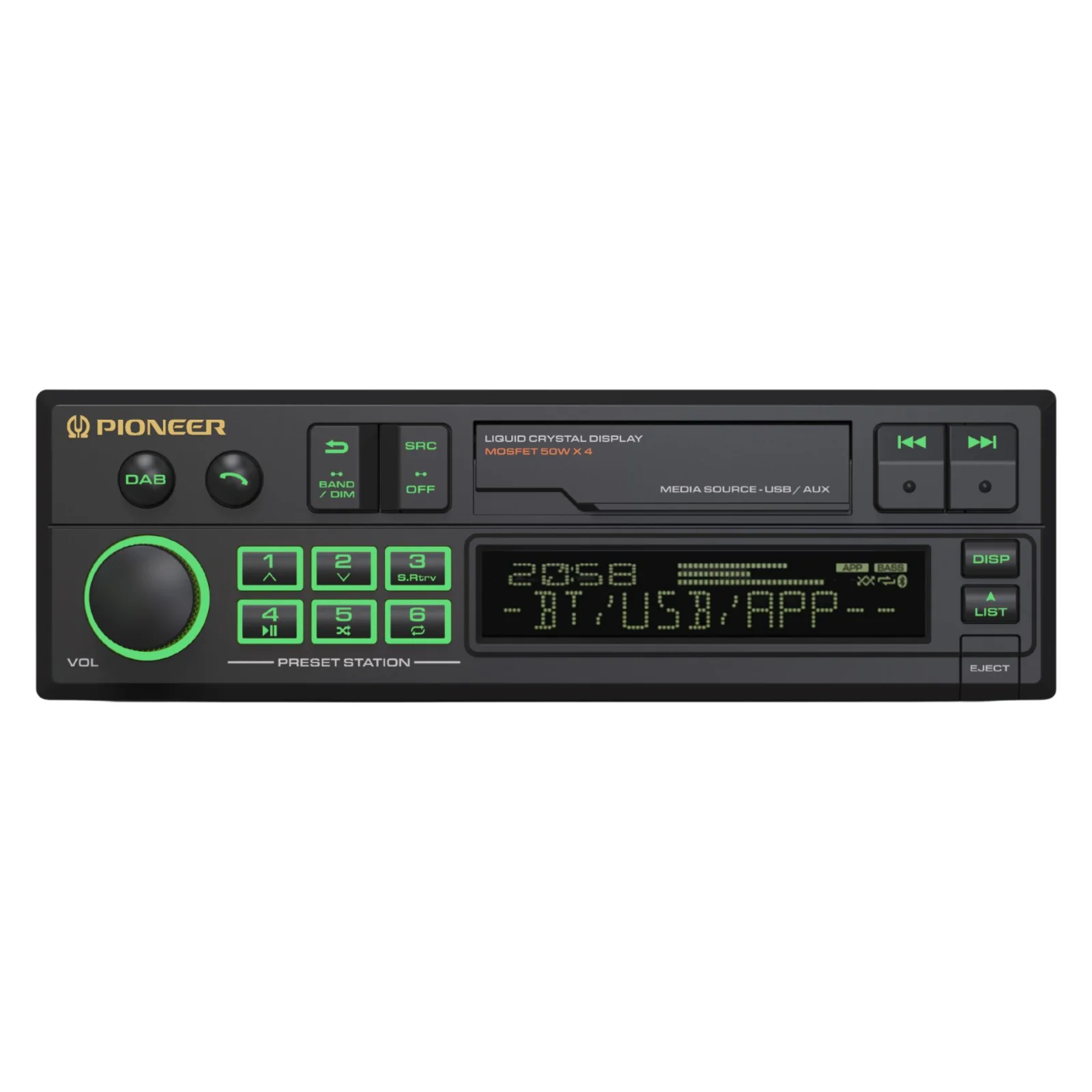 Pioneer SXT-C10PS Retro Car Stereo Bluetooth DAB+ USB Aux Classic Radio OEM Look - Image 3