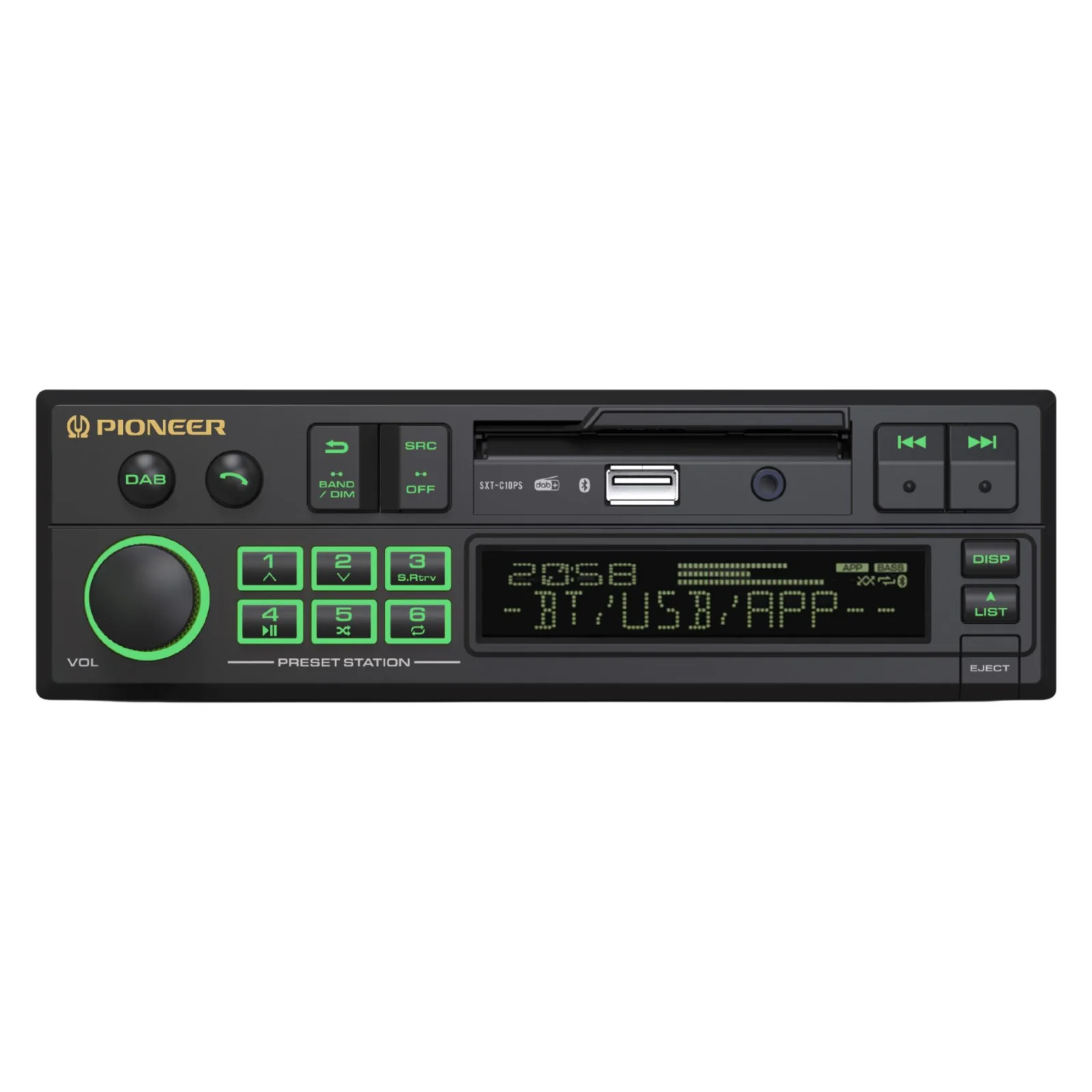 Pioneer SXT-C10PS Retro Car Stereo Bluetooth DAB+ USB Aux Classic Radio OEM Look - Image 4