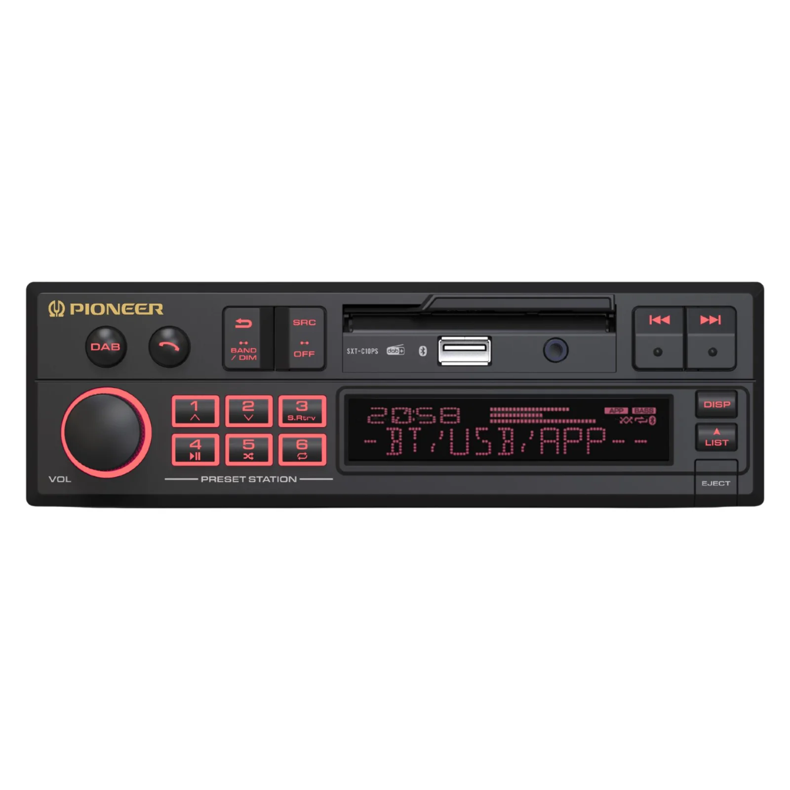 Pioneer SXT-C10PS Retro Car Stereo Bluetooth DAB+ USB Aux Classic Radio OEM Look - Image 6