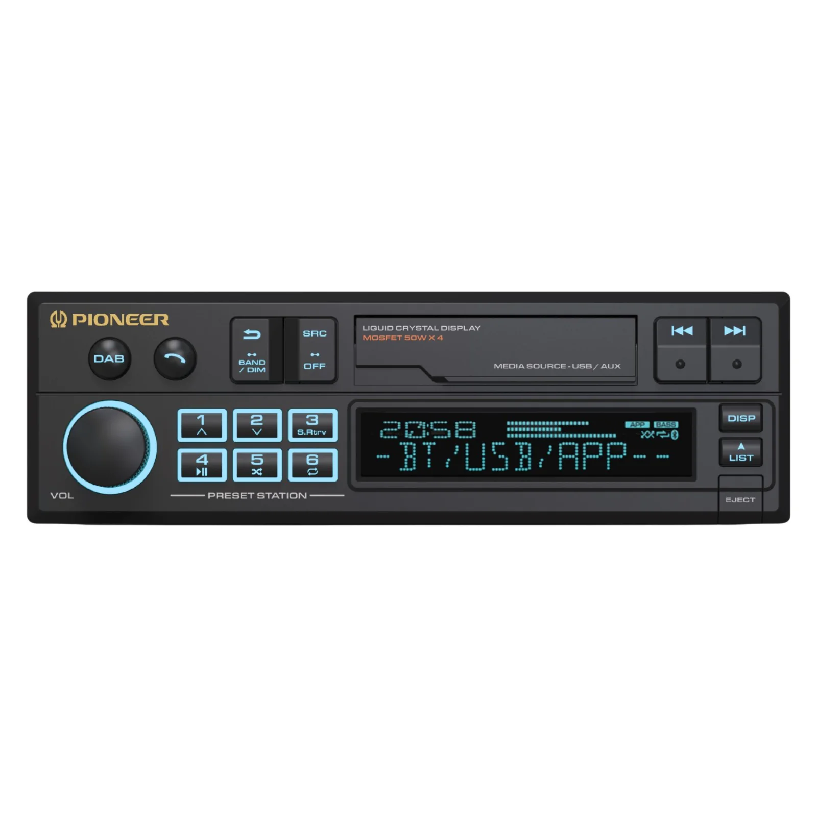 Pioneer SXT-C10PS Retro Car Stereo Bluetooth DAB+ USB Aux Classic Radio OEM Look - Image 7