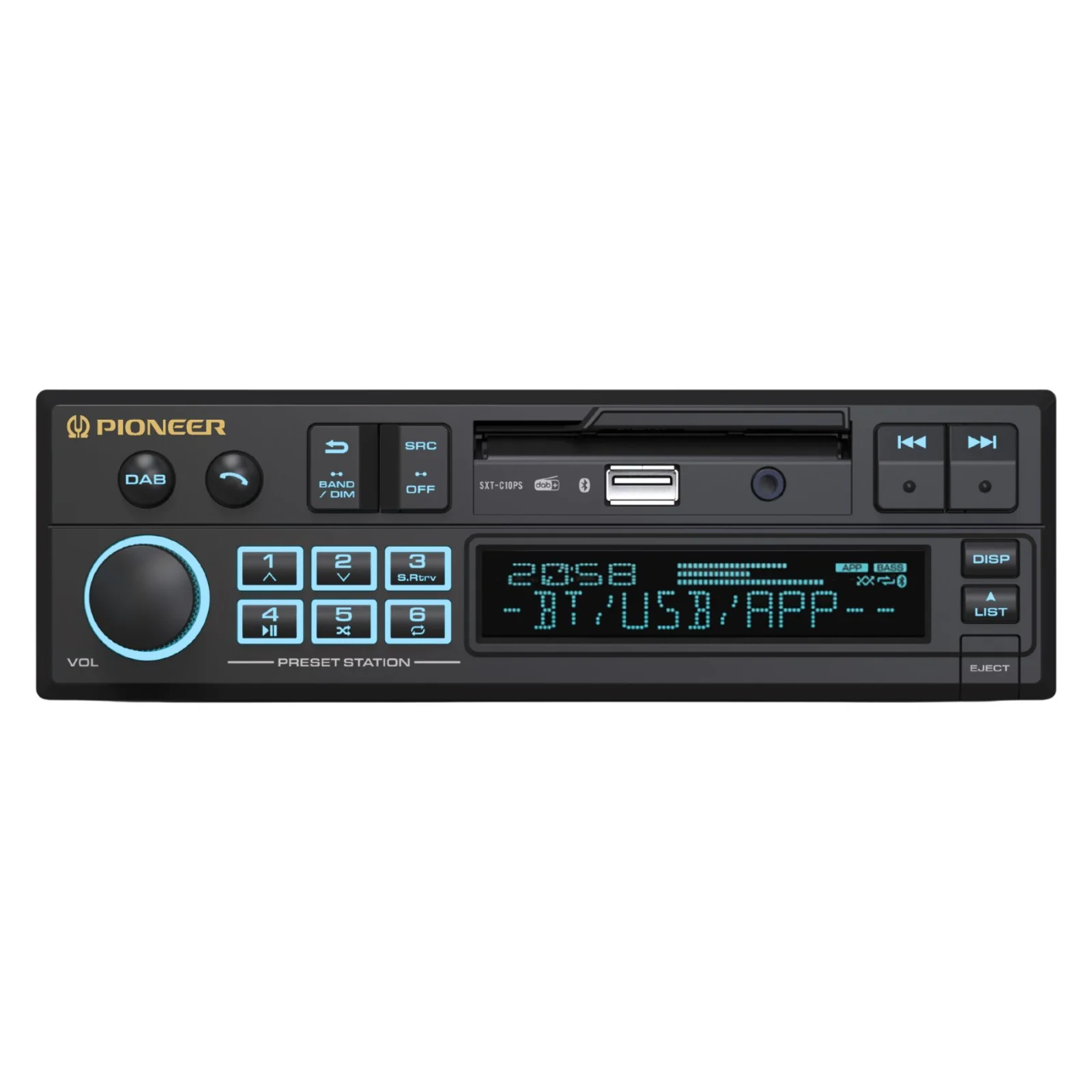 Pioneer SXT-C10PS Retro Car Stereo Bluetooth DAB+ USB Aux Classic Radio OEM Look - Image 8
