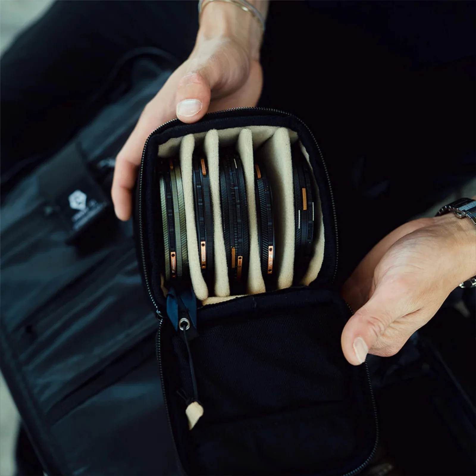 PolarPro Cube Filter Case Holds up to 5 Camera Filters form 49mm to Helix - Image 2