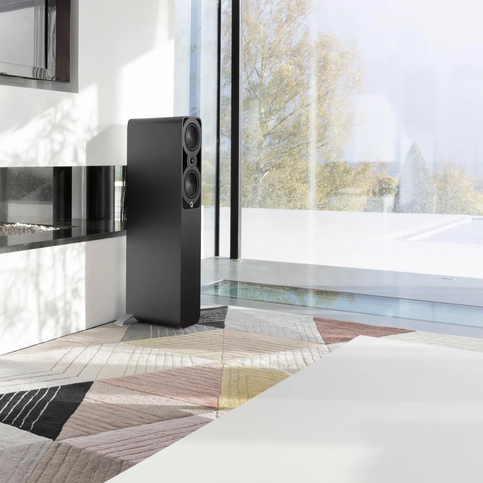Q Acoustics 5040 Floorstanding Speakers HI-FI Home Cinema Satin Black QA5042 - Image 6