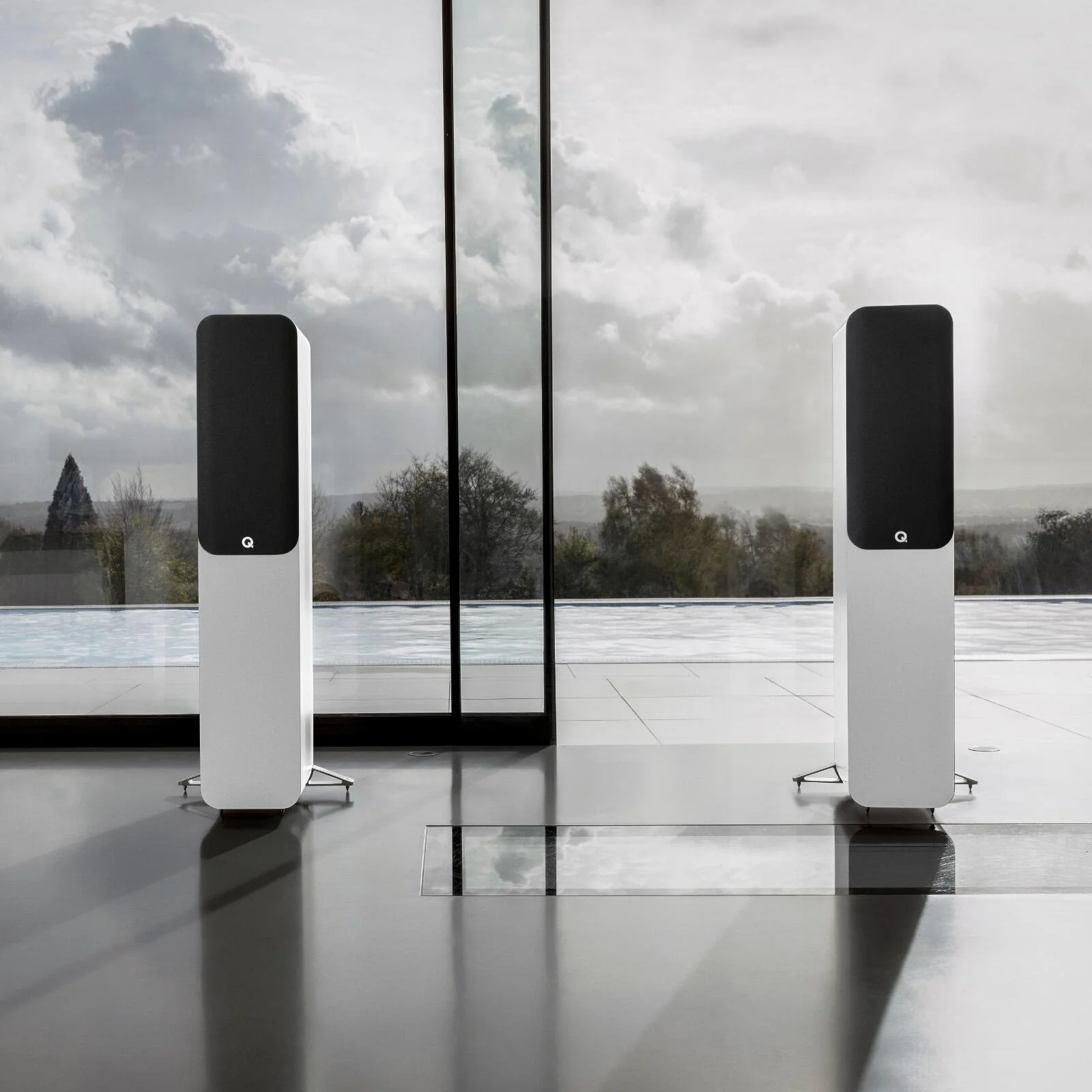 Q Acoustics 5040 Floorstanding Speakers HI-FI Home Cinema Satin White QA5044 - Image 6