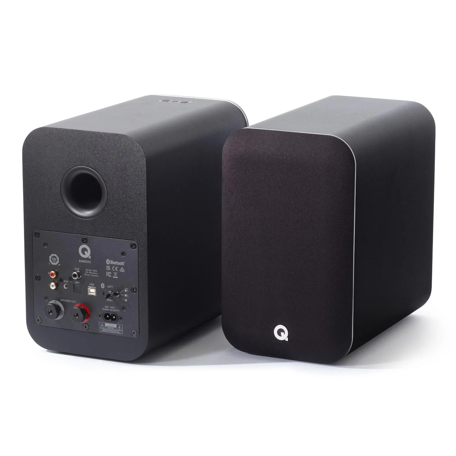 Q Acoustics M20 Wireless Powered Bookshelf Speakers aptX HD Bluetooth 5.0 Black - Image 10