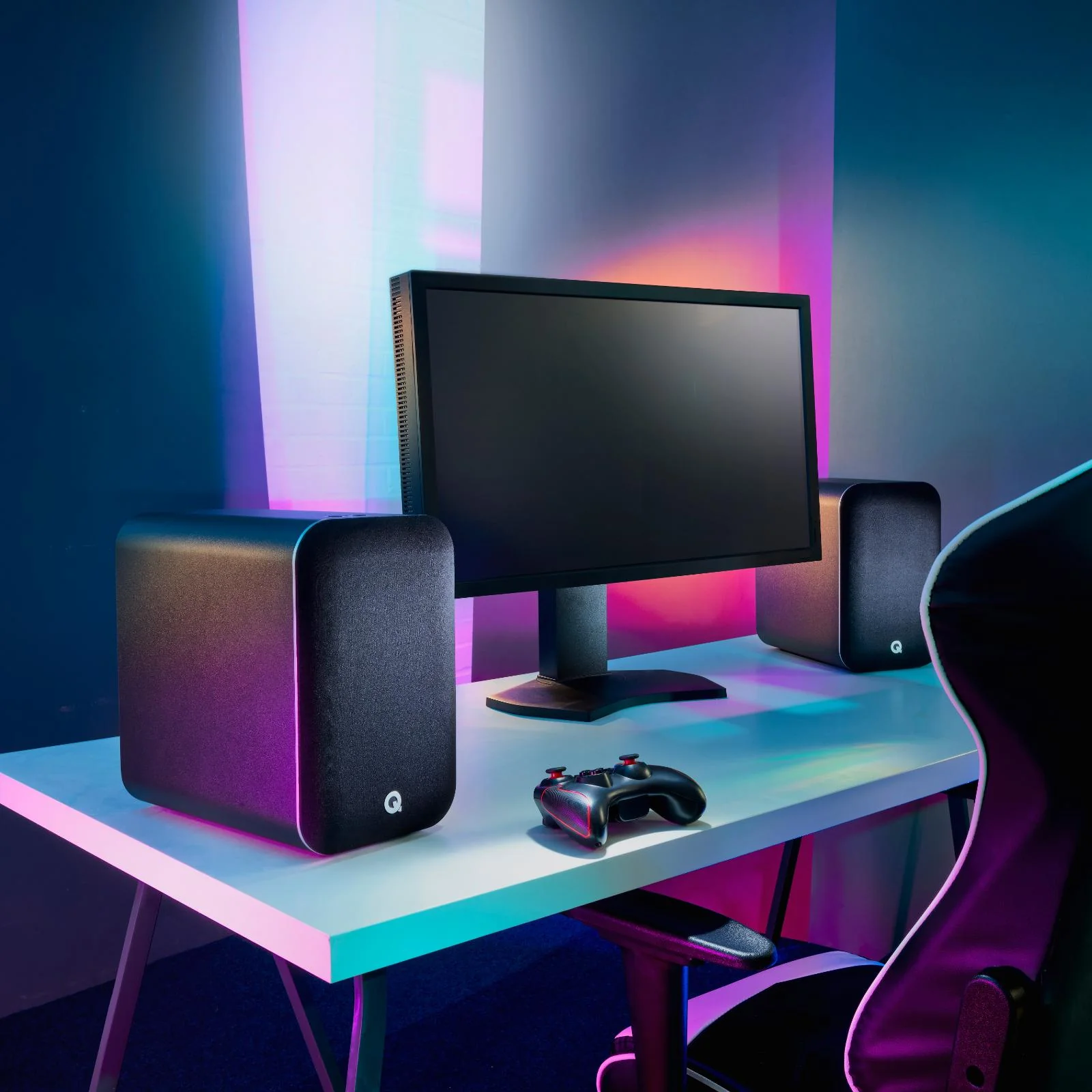 Q Acoustics M20 Wireless Powered Bookshelf Speakers aptX HD Bluetooth 5.0 Black - Image 7