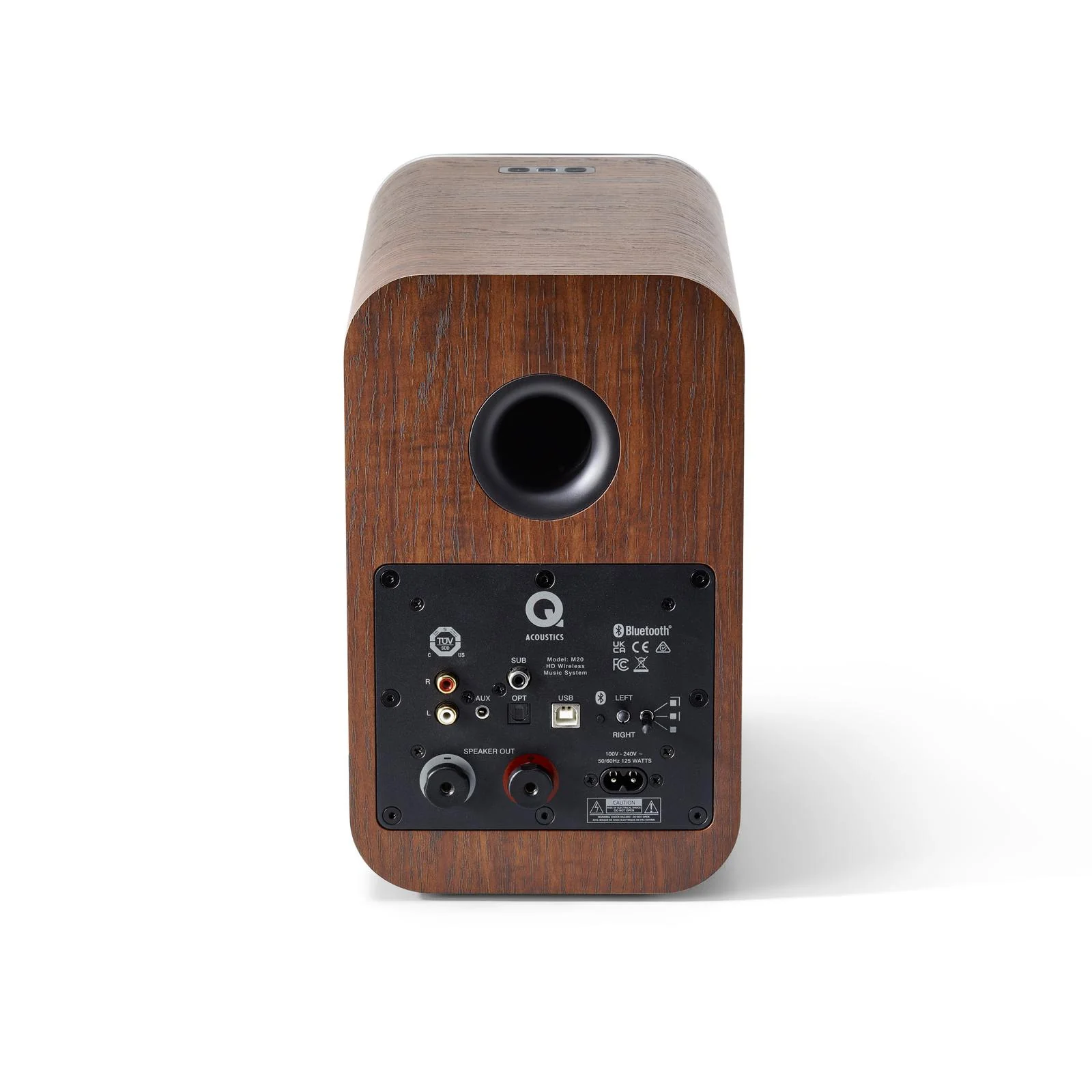 Q Acoustics M20 Wireless Powered Bookshelf Speakers aptX HD Bluetooth 5.0 Walnut - Image 4