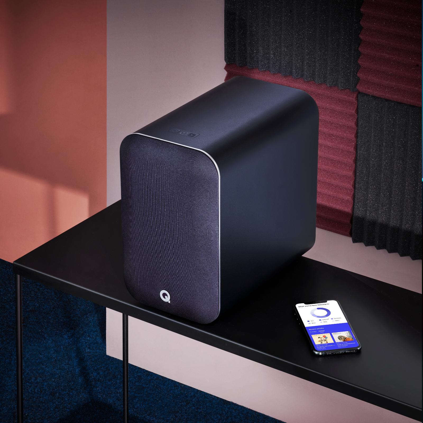 Q Acoustics M20 Wireless Powered Bookshelf Speakers aptX HD Bluetooth 5.0 Walnut - Image 8