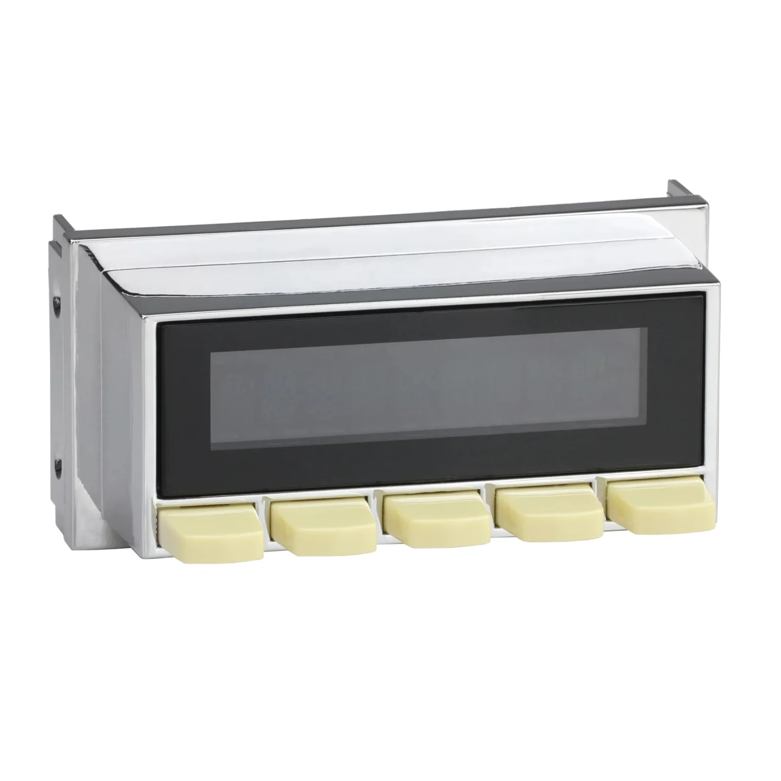 RetroSound Chrome Radio Face Ivory Push Buttons for Current RetroRadio Motors