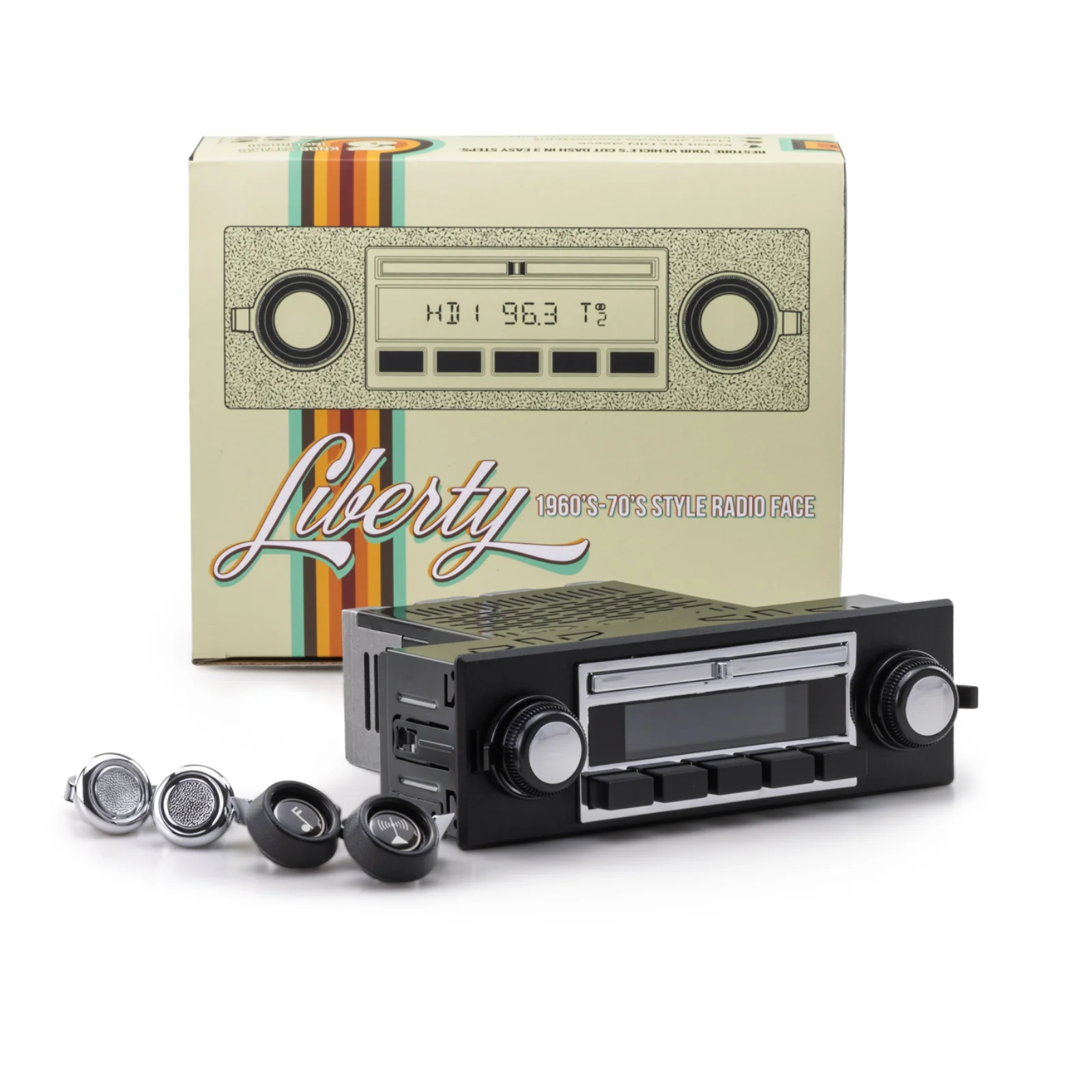RetroSound Liberty Motor 1 DAB FM Radio Bluetooth Black & Chrome Classic Stereo - Image 5